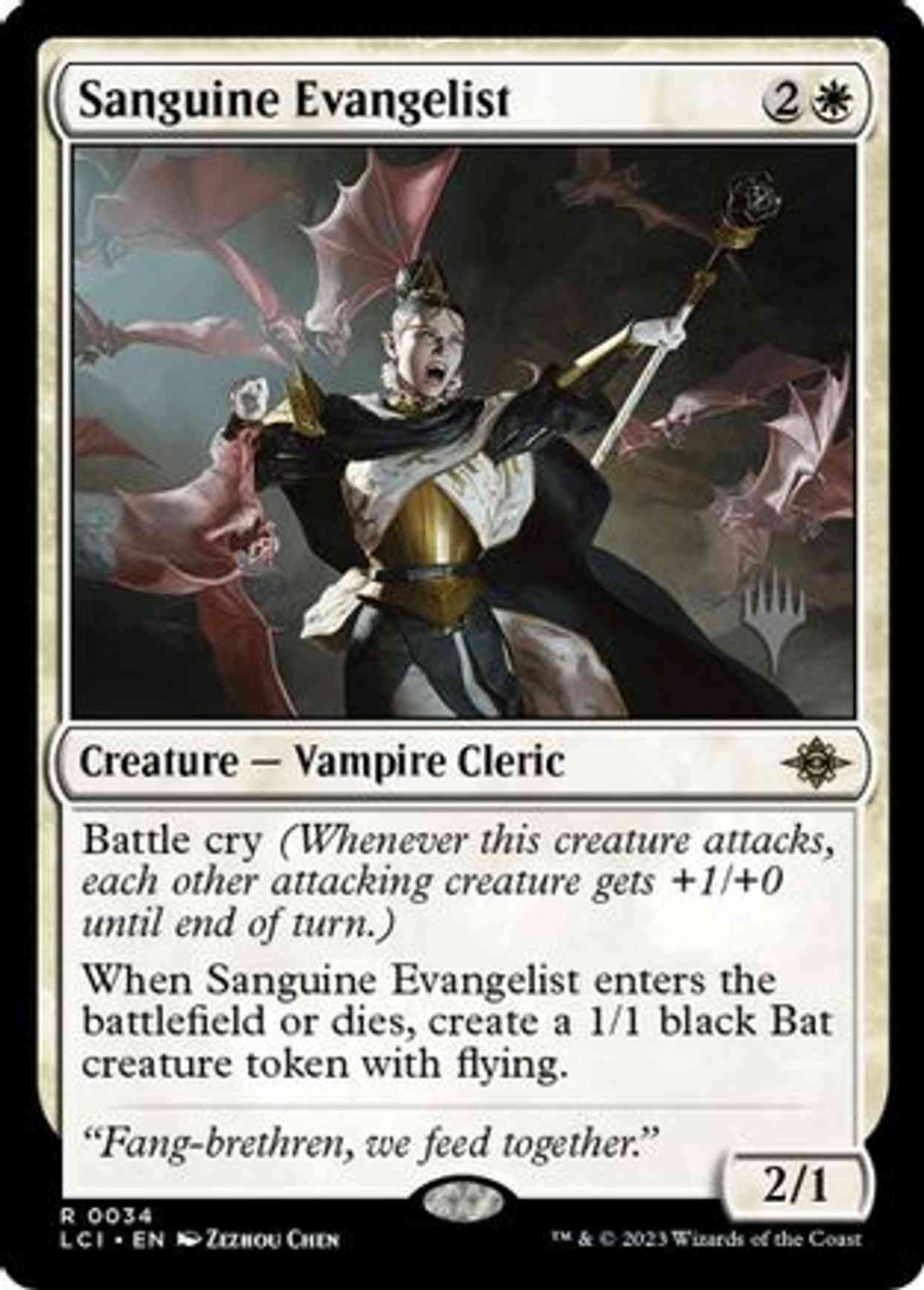 Sanguine Evangelist magic card front