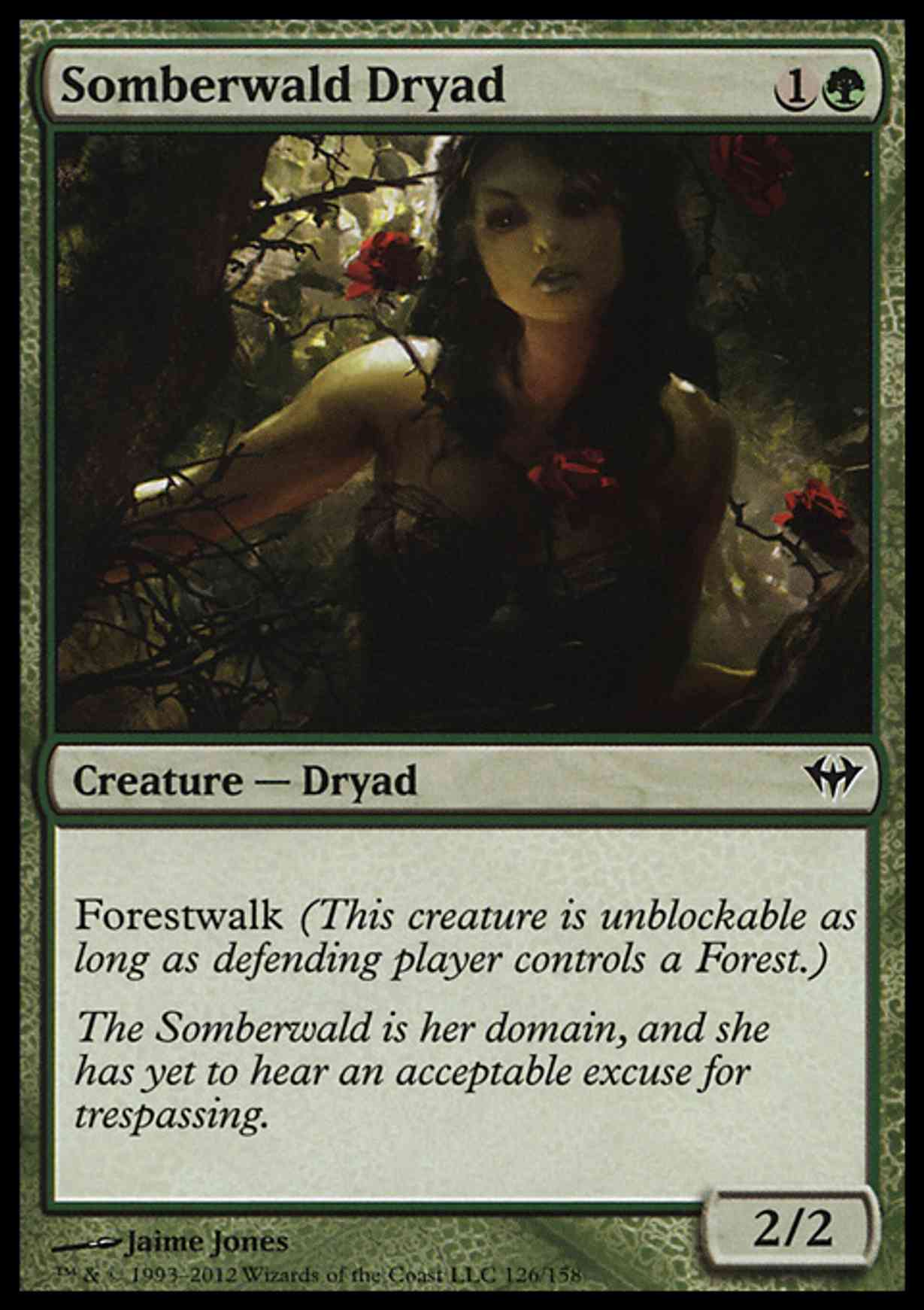 Somberwald Dryad magic card front
