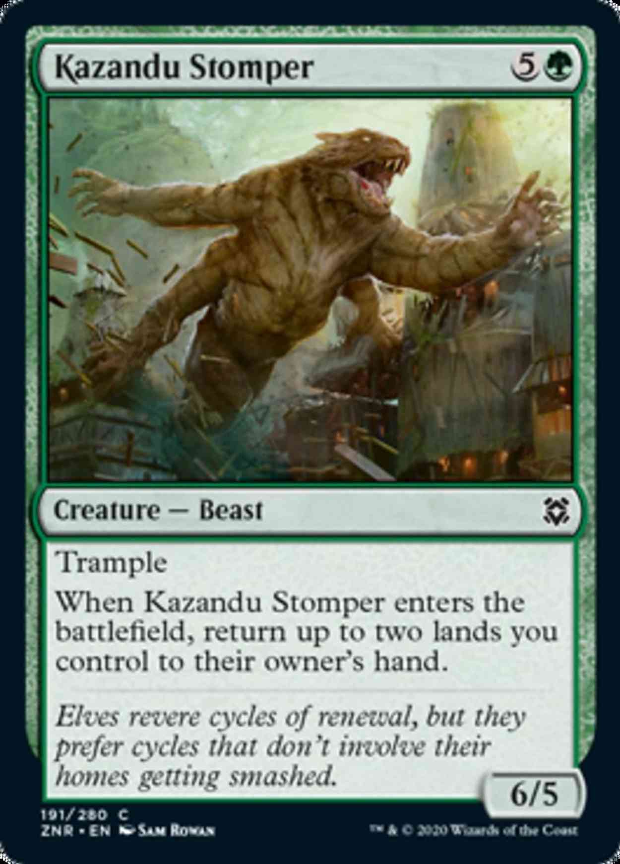 Kazandu Stomper magic card front