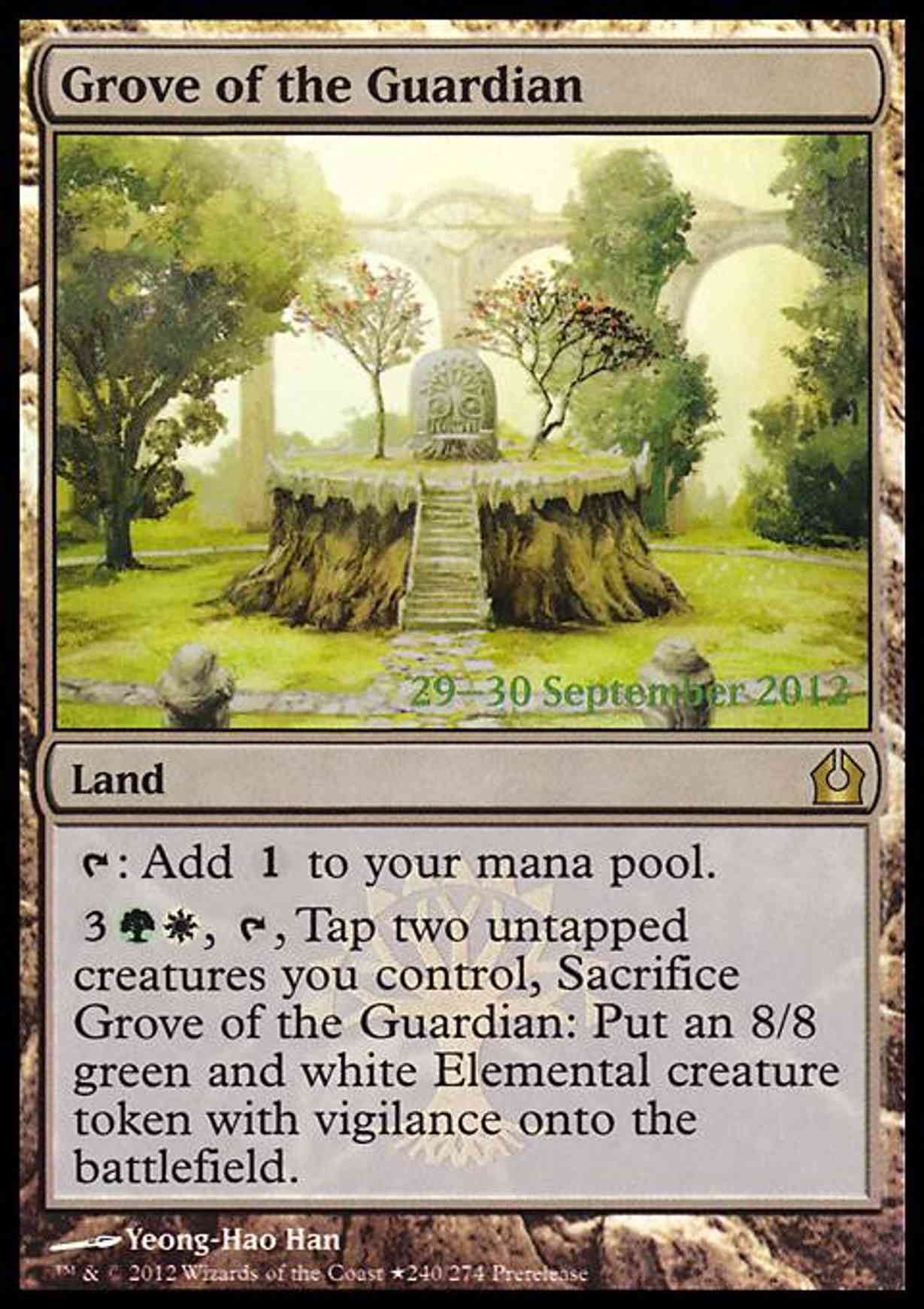 Grove of the Guardian magic card front
