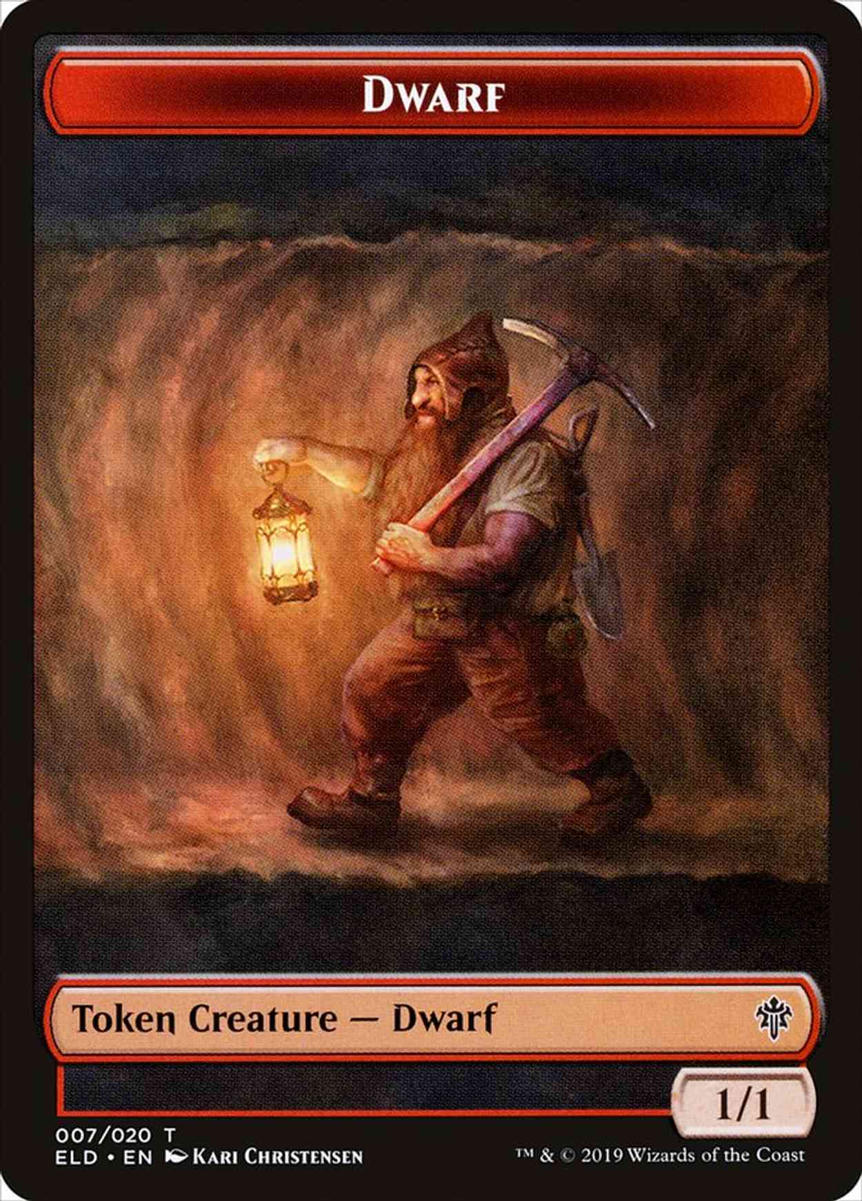 Dwarf // Food (17) Double-sided Token magic card front