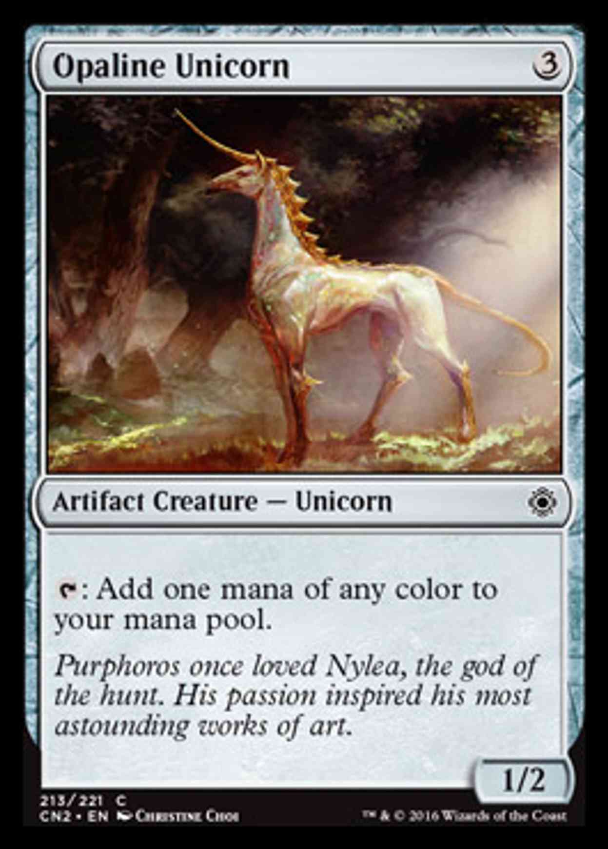 Opaline Unicorn magic card front