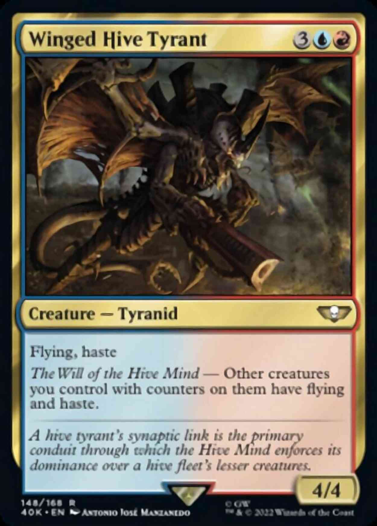 Winged Hive Tyrant magic card front