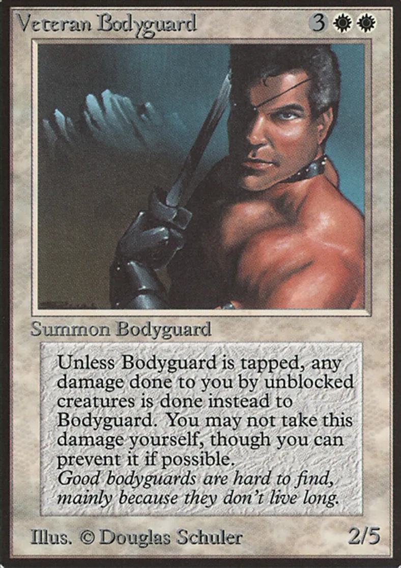 マジック：ザ・ギャザリング MTG veteran bodyguard Veteran Bodyguard Price From Limited Edition Beta LEB