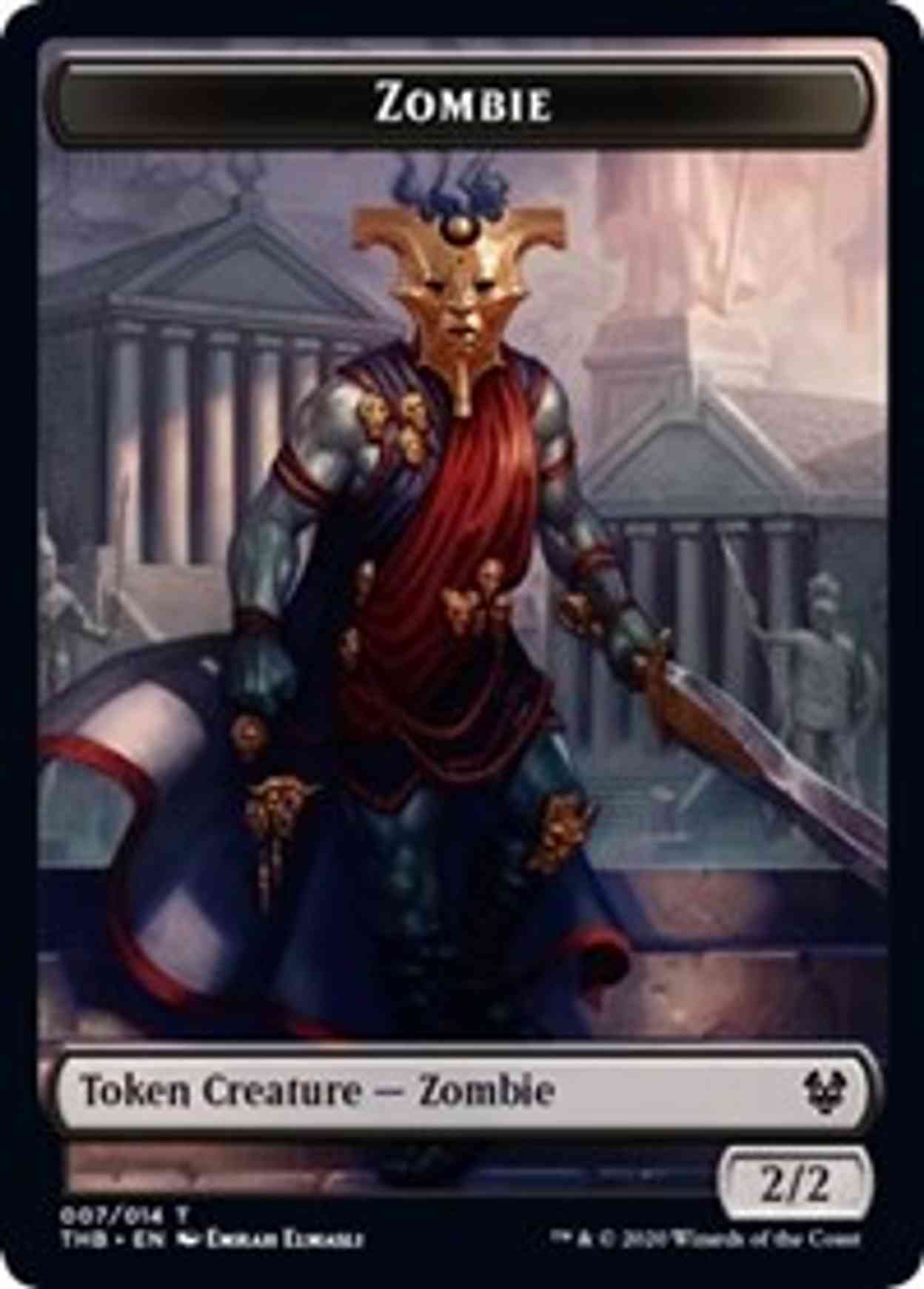 Zombie // Satyr Double-sided Token magic card front