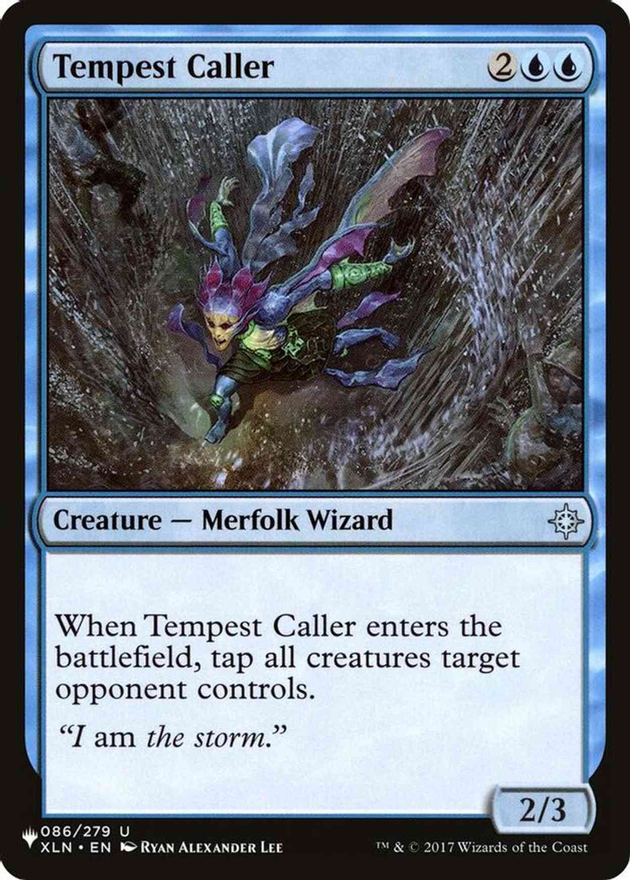 Tempest Caller magic card front