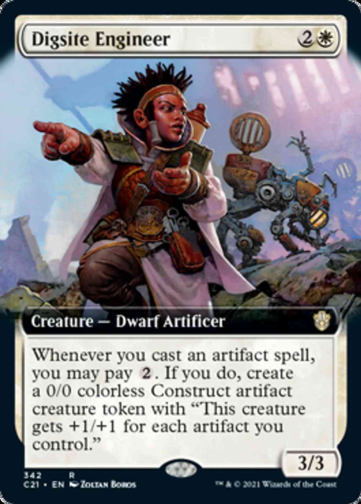 Digsite Engineer (Extended Art) magic card front