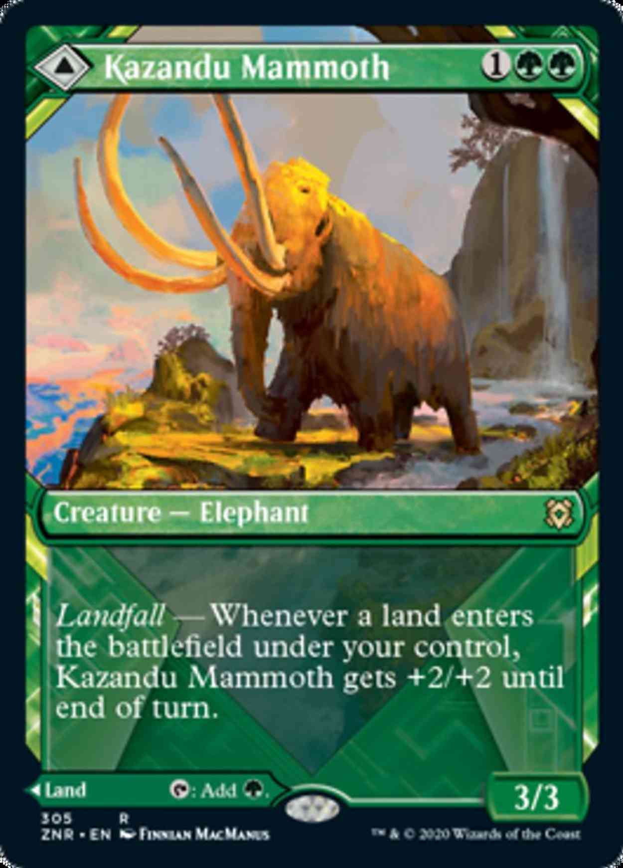 Kazandu Mammoth (Showcase) magic card front