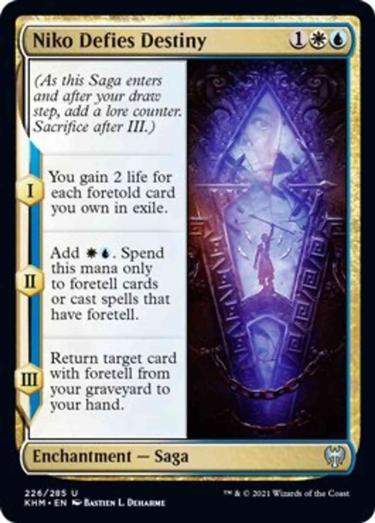 Niko Defies Destiny magic card front