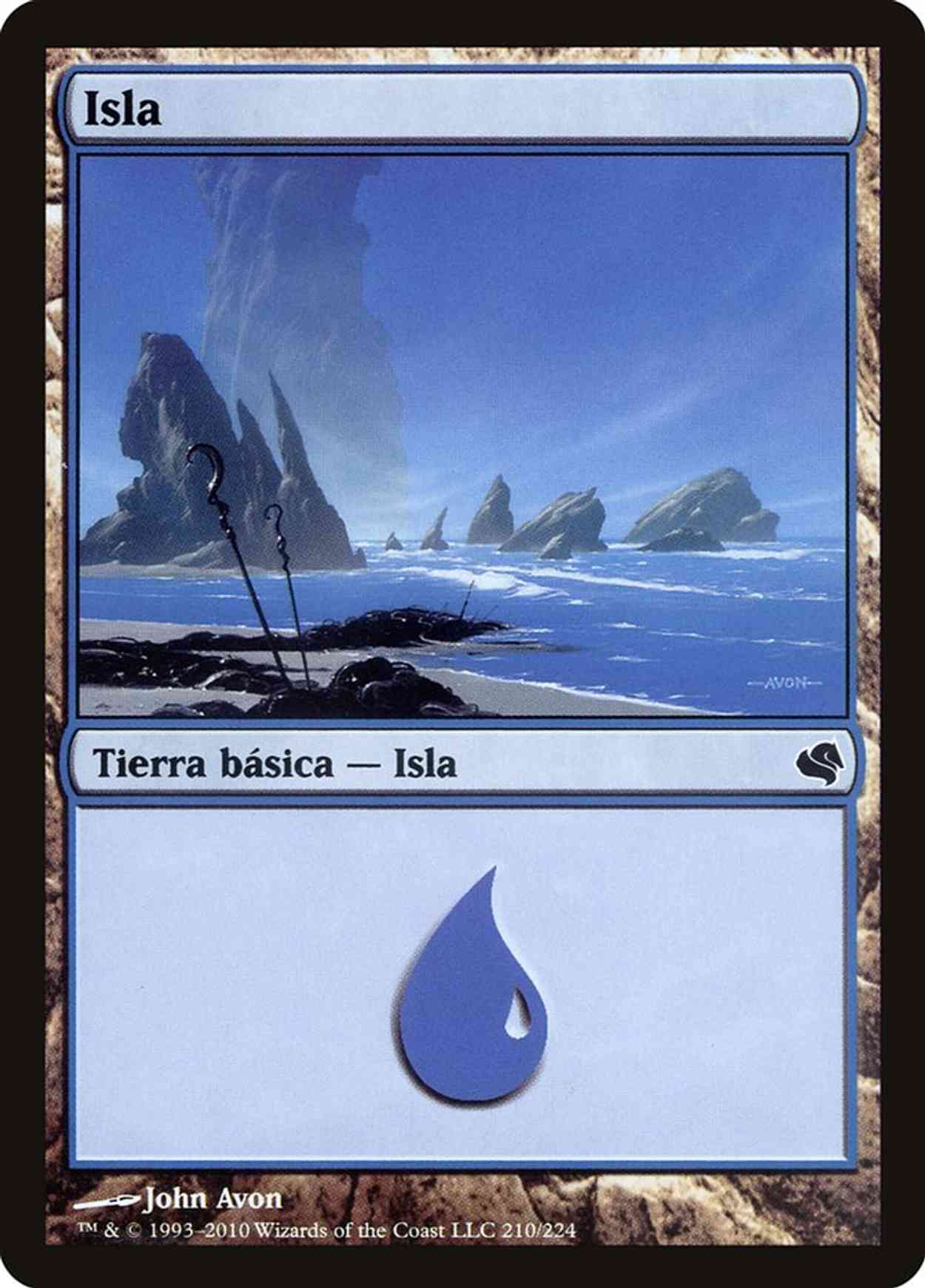 Island (Retro Frame) magic card front