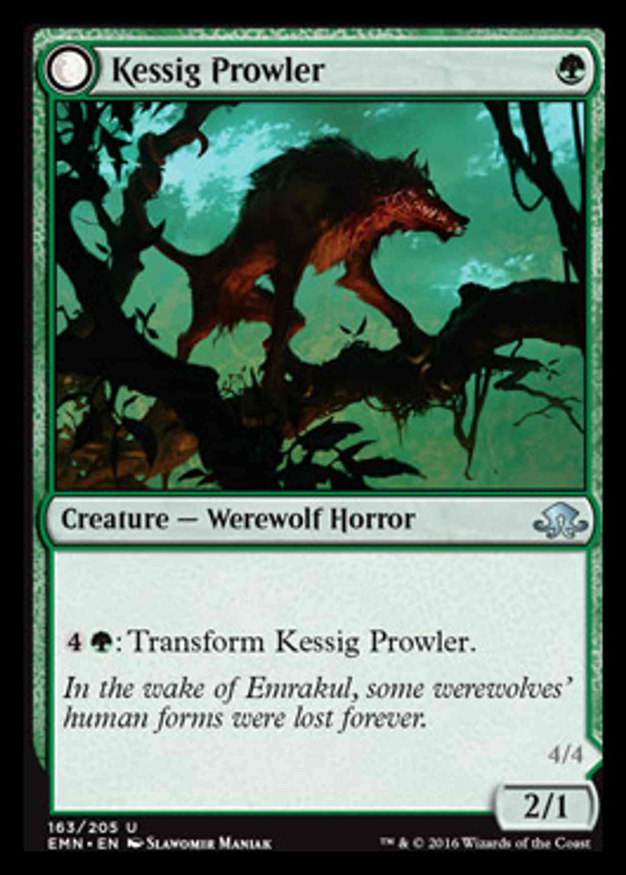 Kessig Prowler magic card front