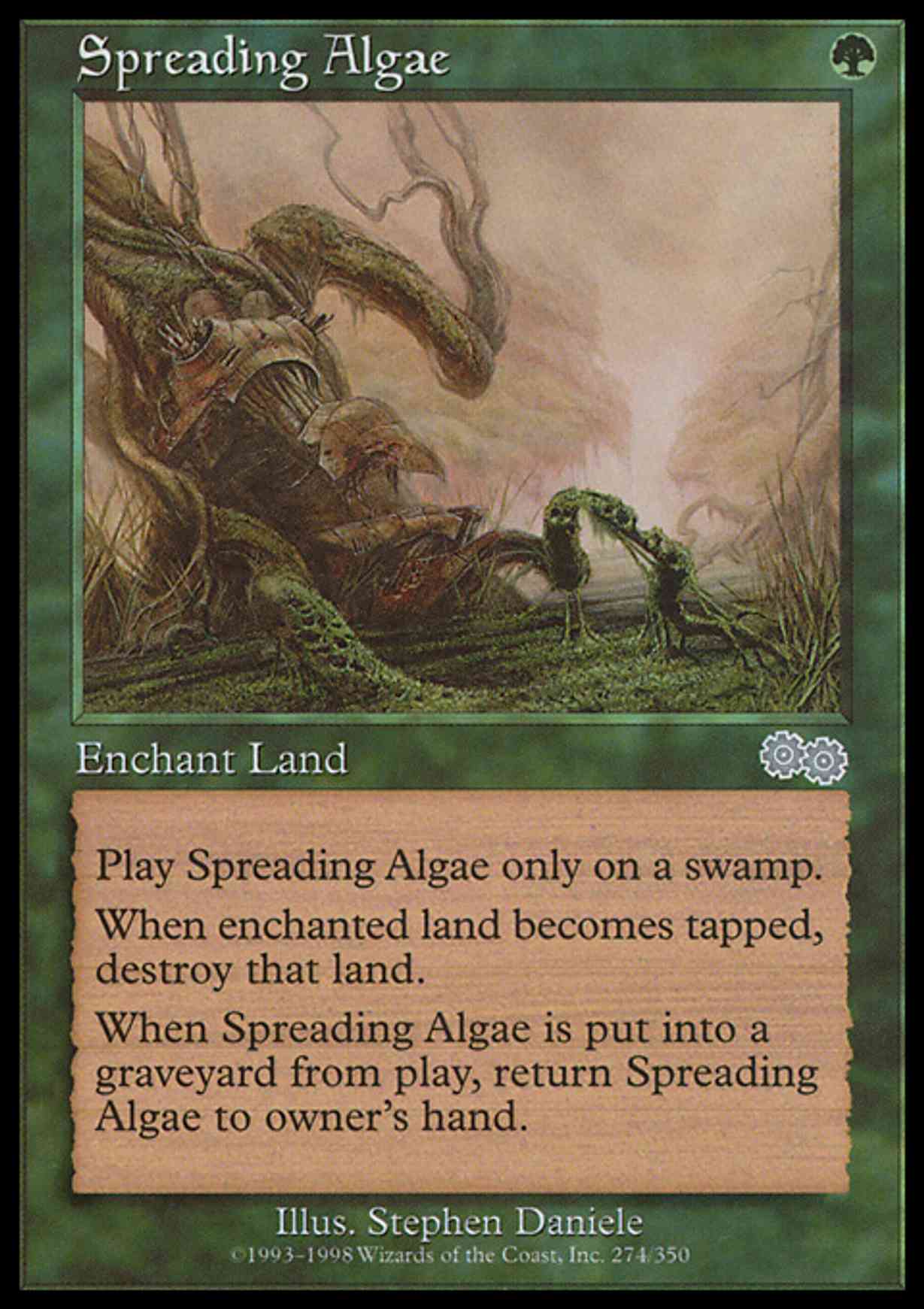 Spreading Algae magic card front
