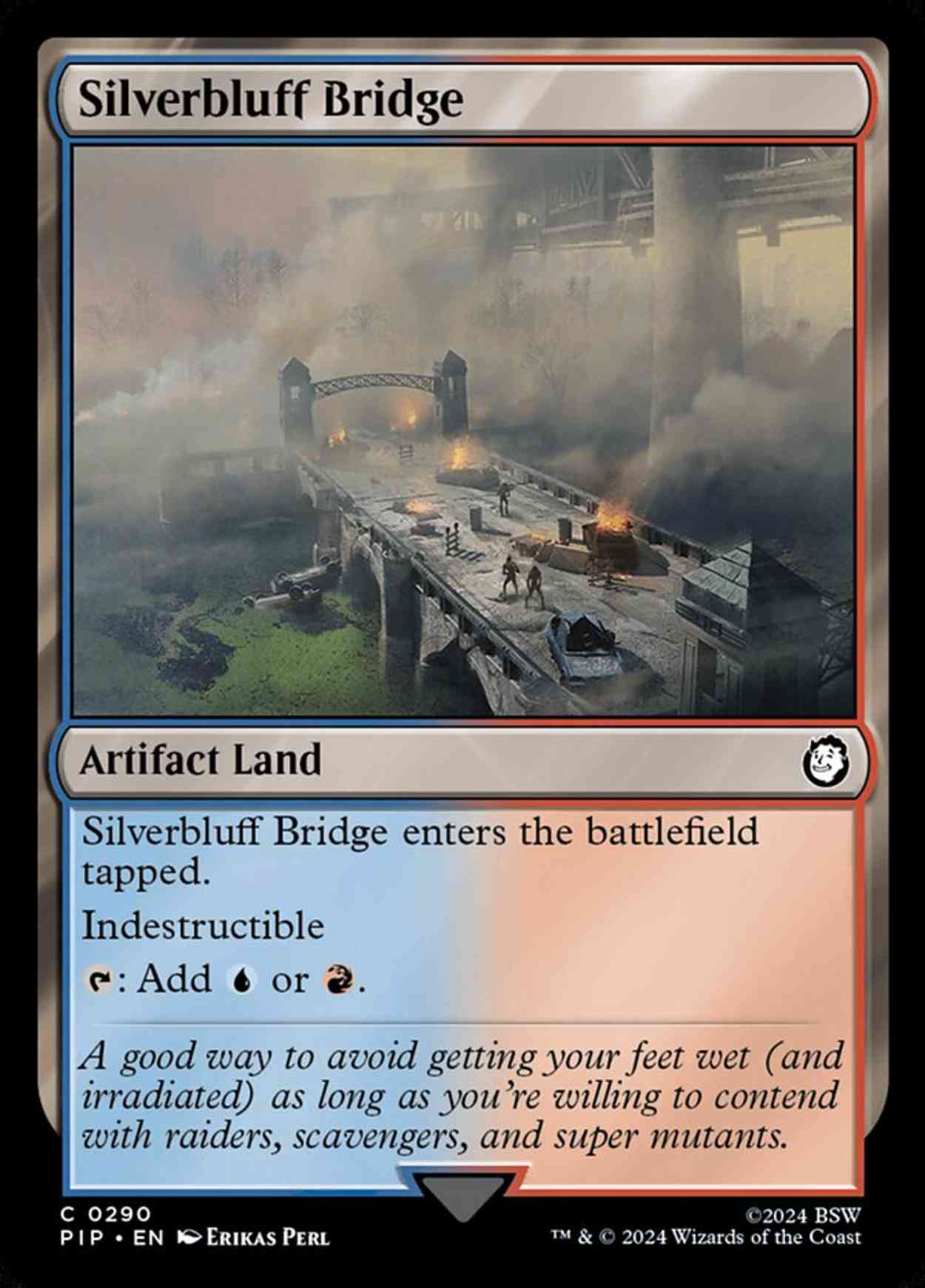 Silverbluff Bridge magic card front
