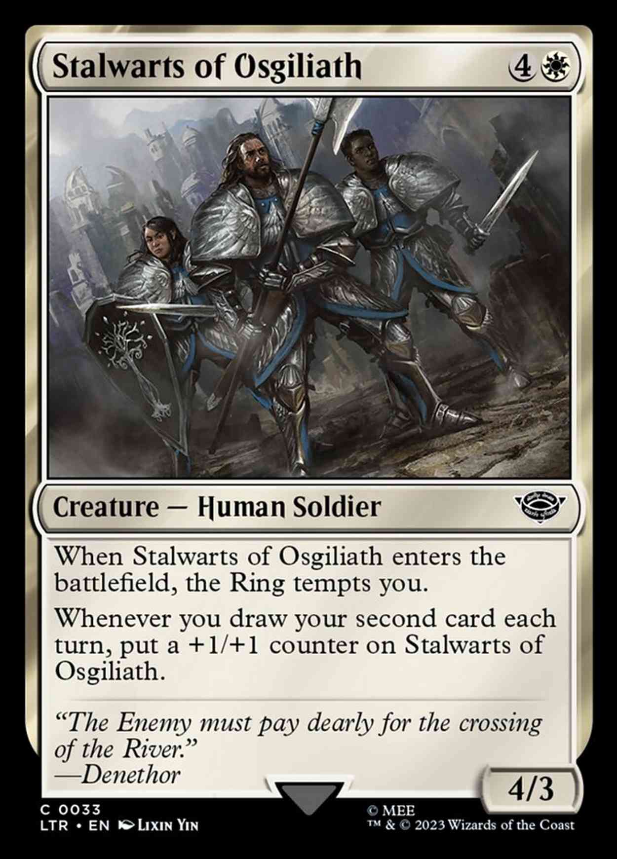 Stalwarts of Osgiliath magic card front