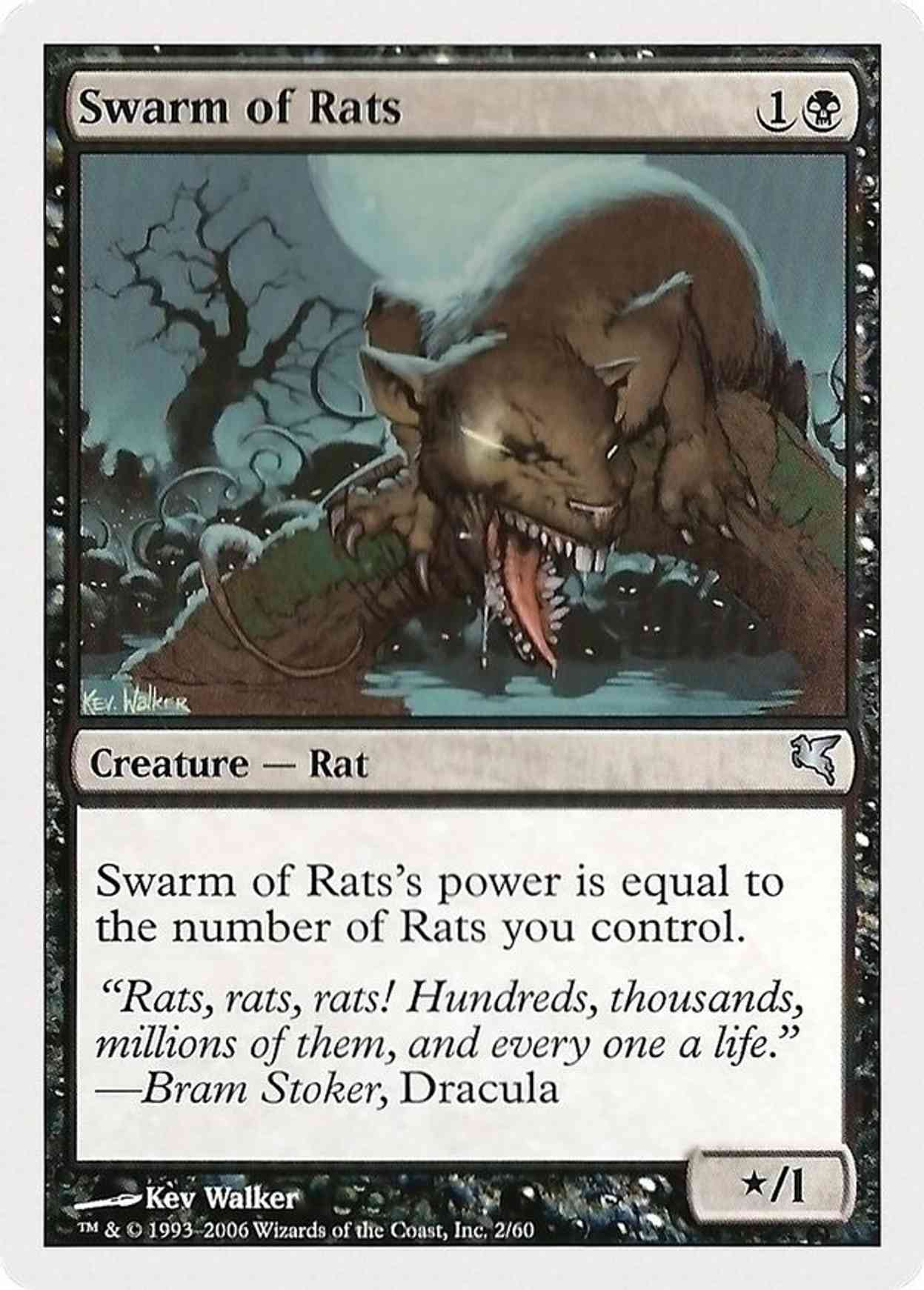 Swarm of Rats (2) magic card front