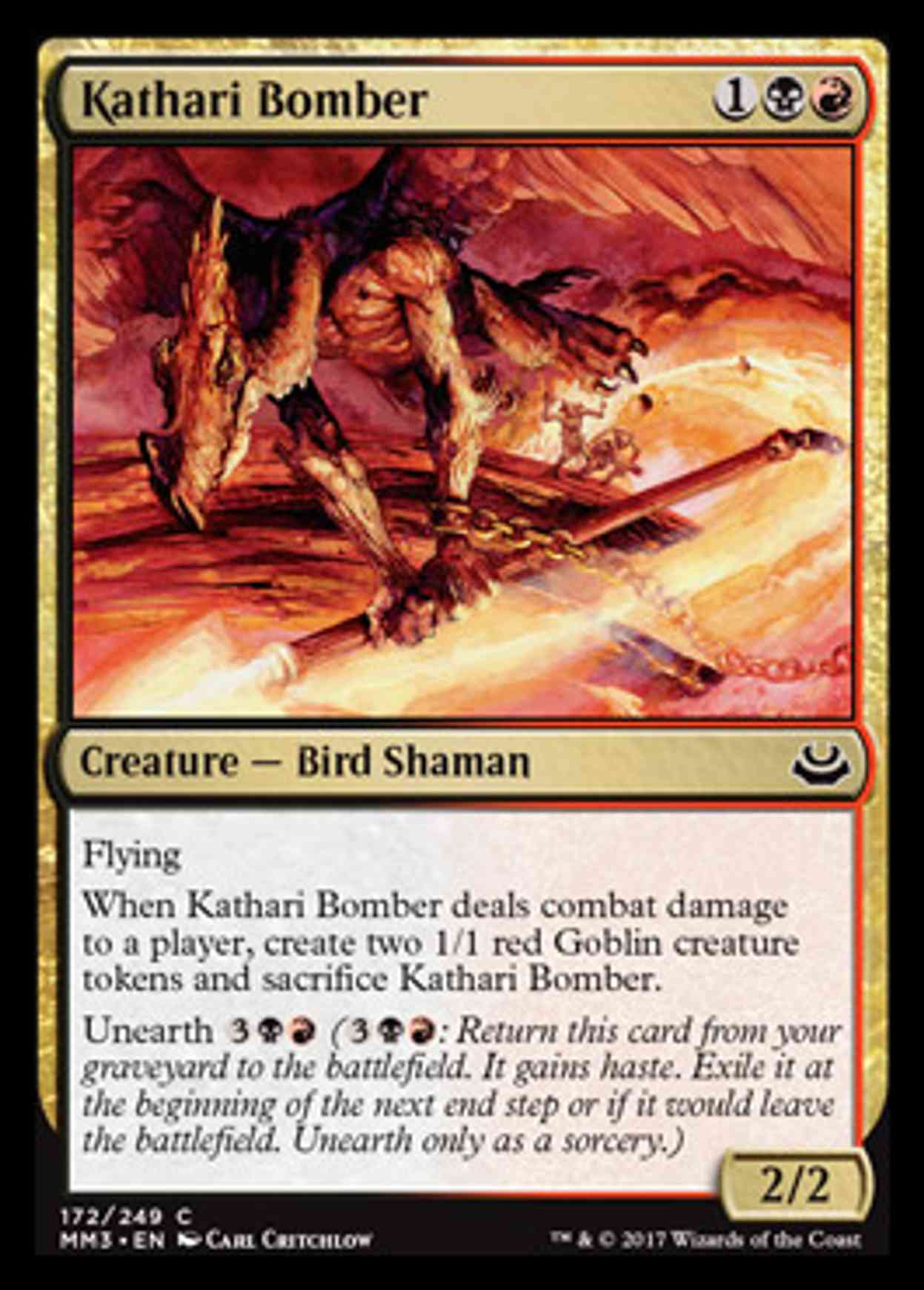 Kathari Bomber magic card front