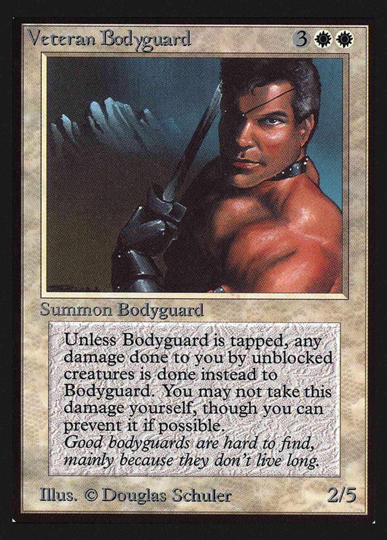 Veteran Bodyguard (CE) magic card front