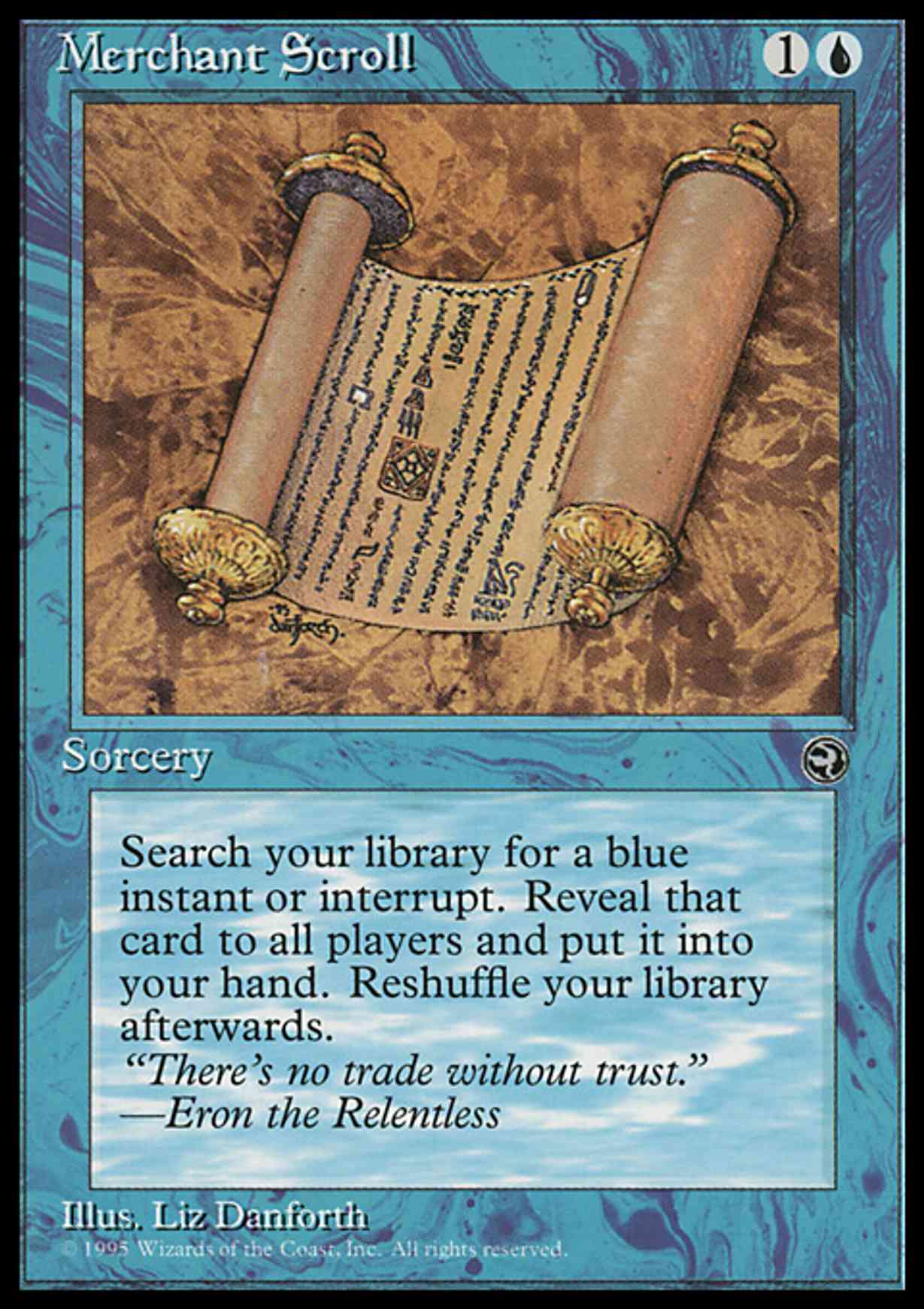Merchant Scroll magic card front