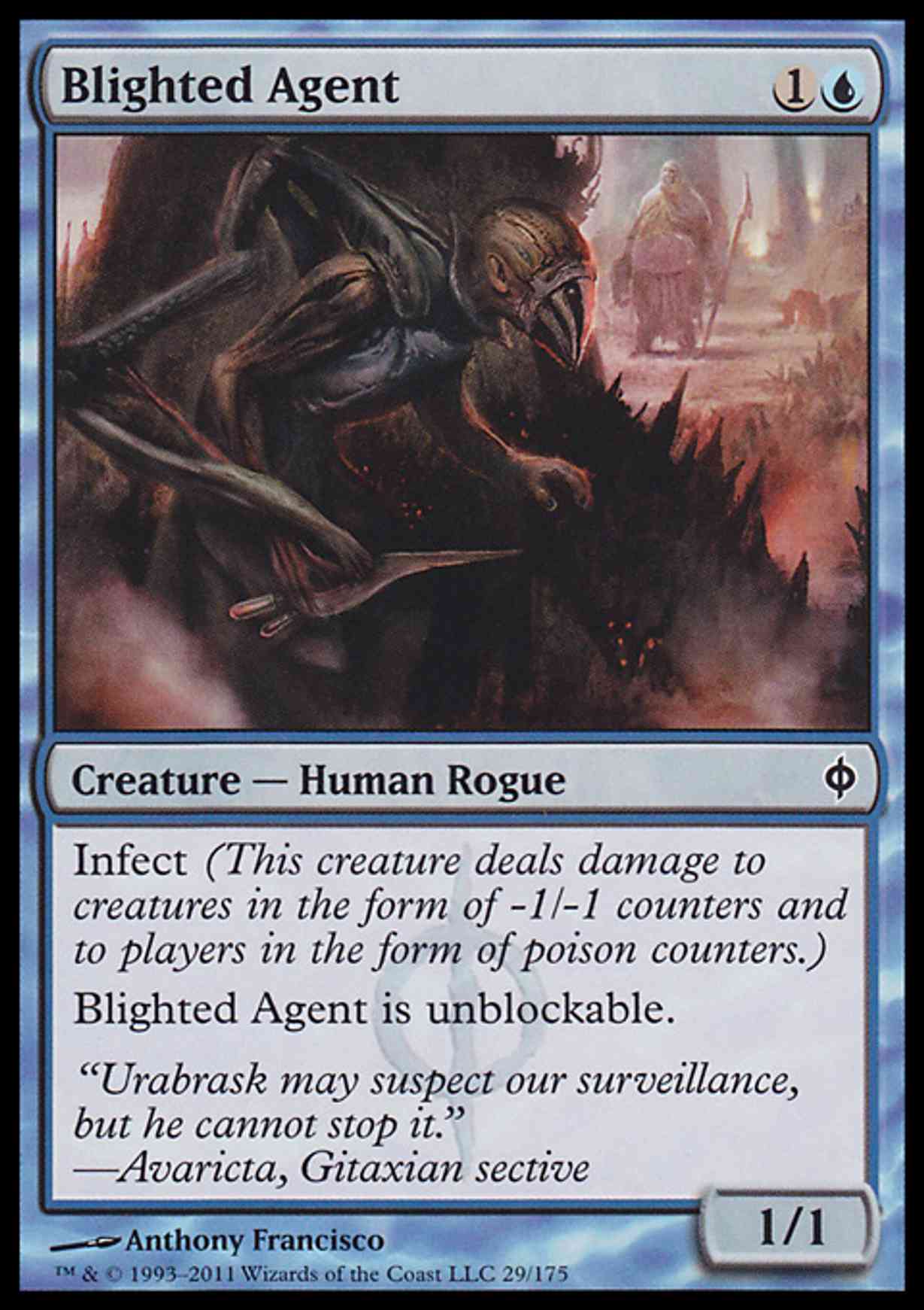 Blighted Agent magic card front