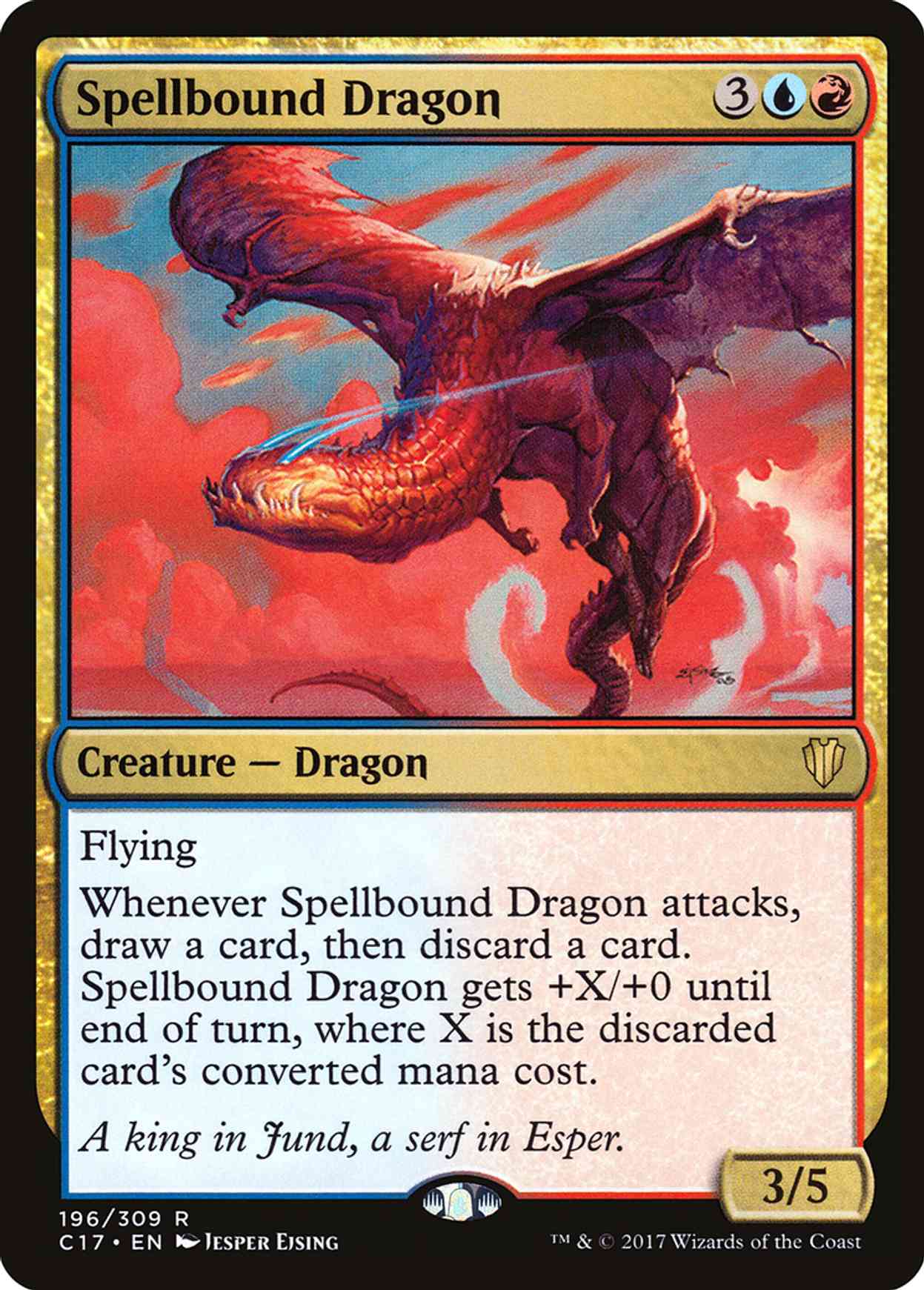 Spellbound Dragon magic card front