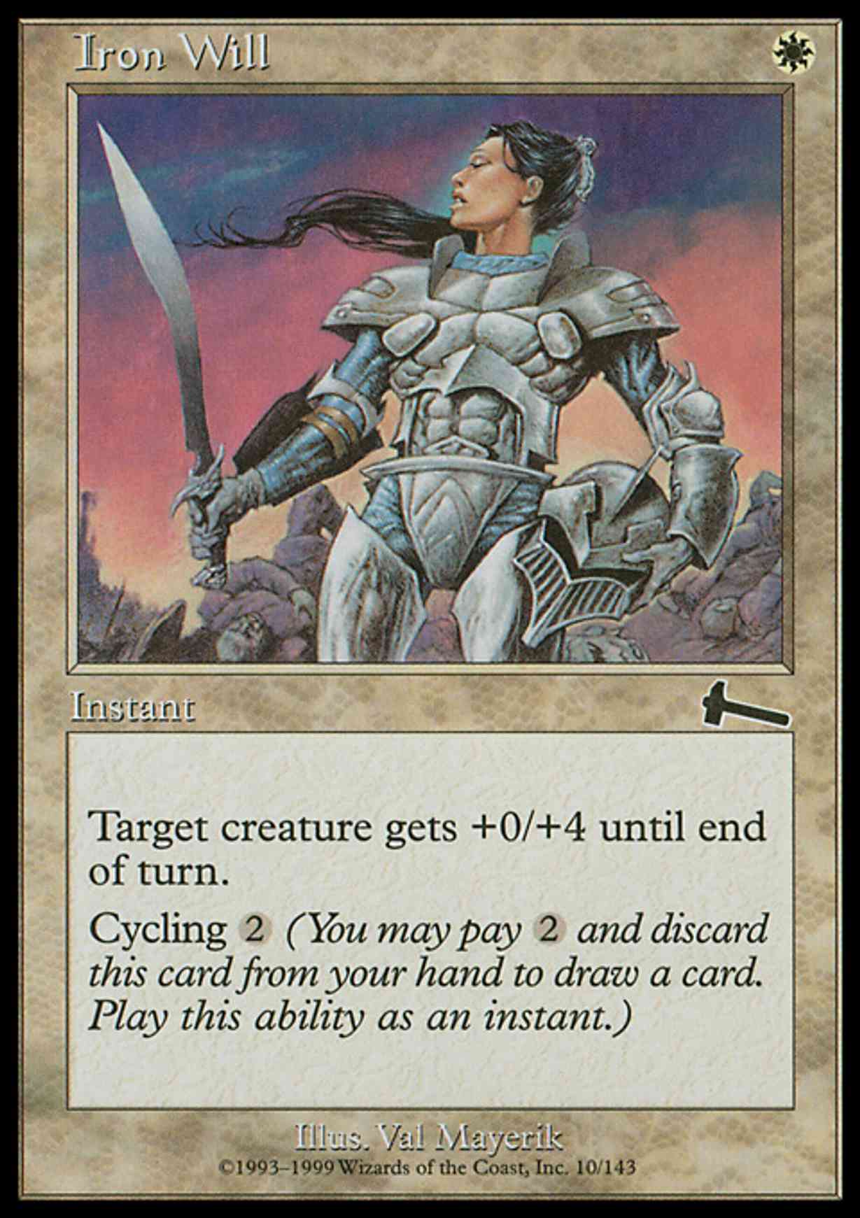 Iron Will magic card front