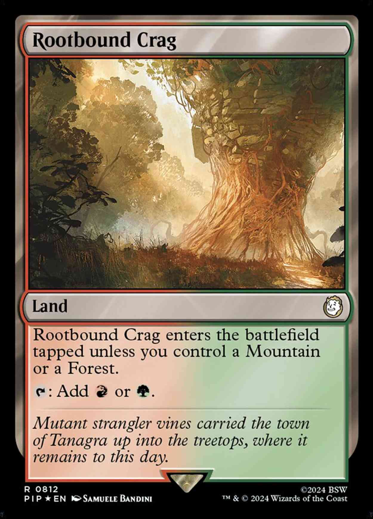 Rootbound Crag (Surge Foil) magic card front