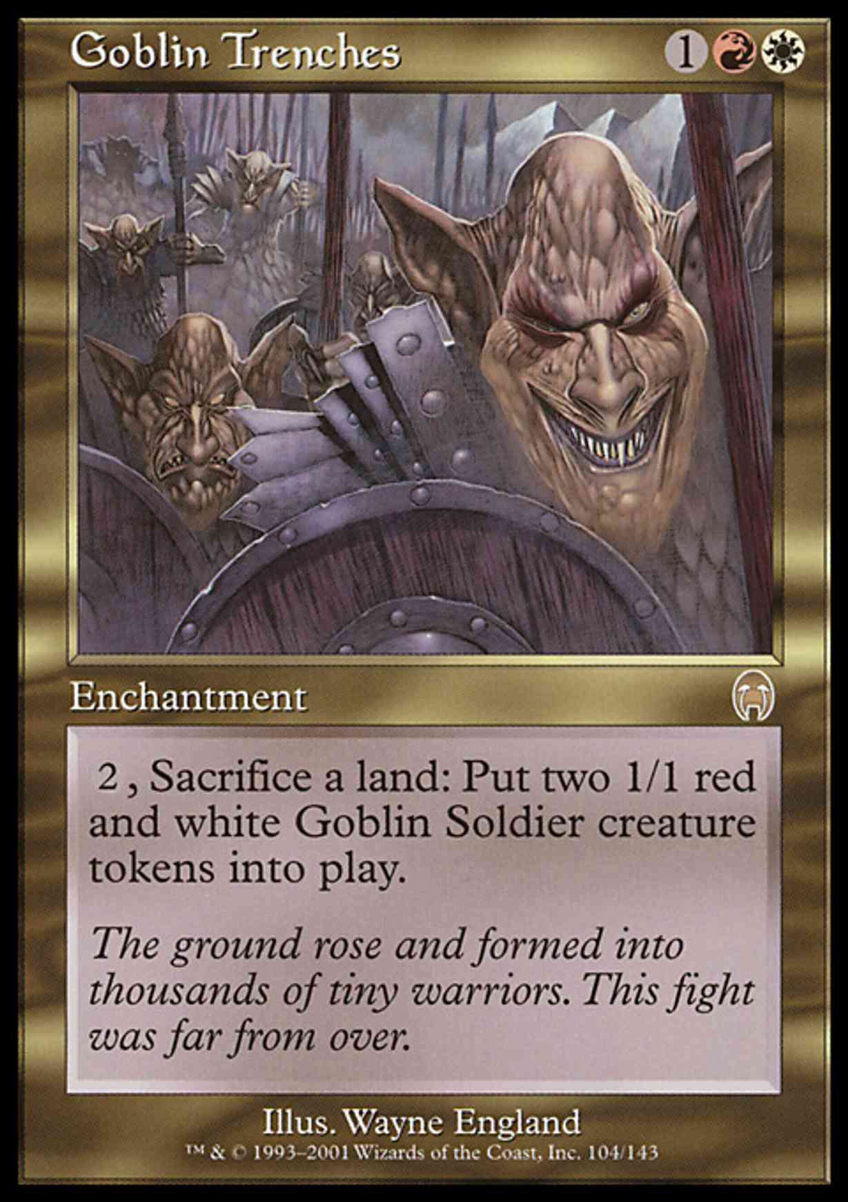 Goblin Trenches magic card front
