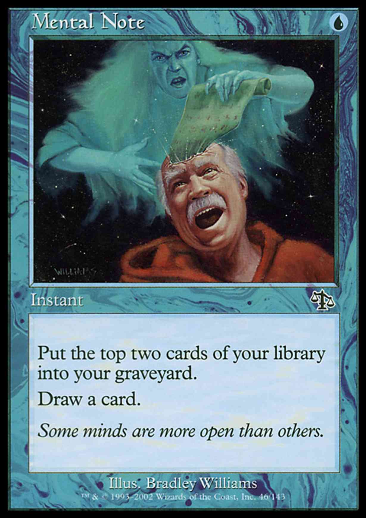 Mental Note magic card front