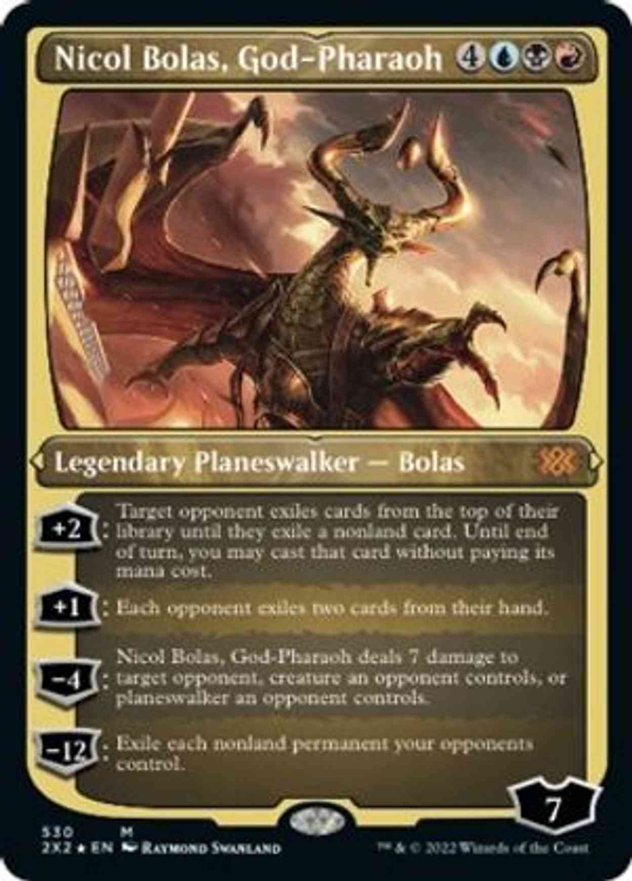 Nicol Bolas, God-Pharaoh (Foil Etched) magic card front