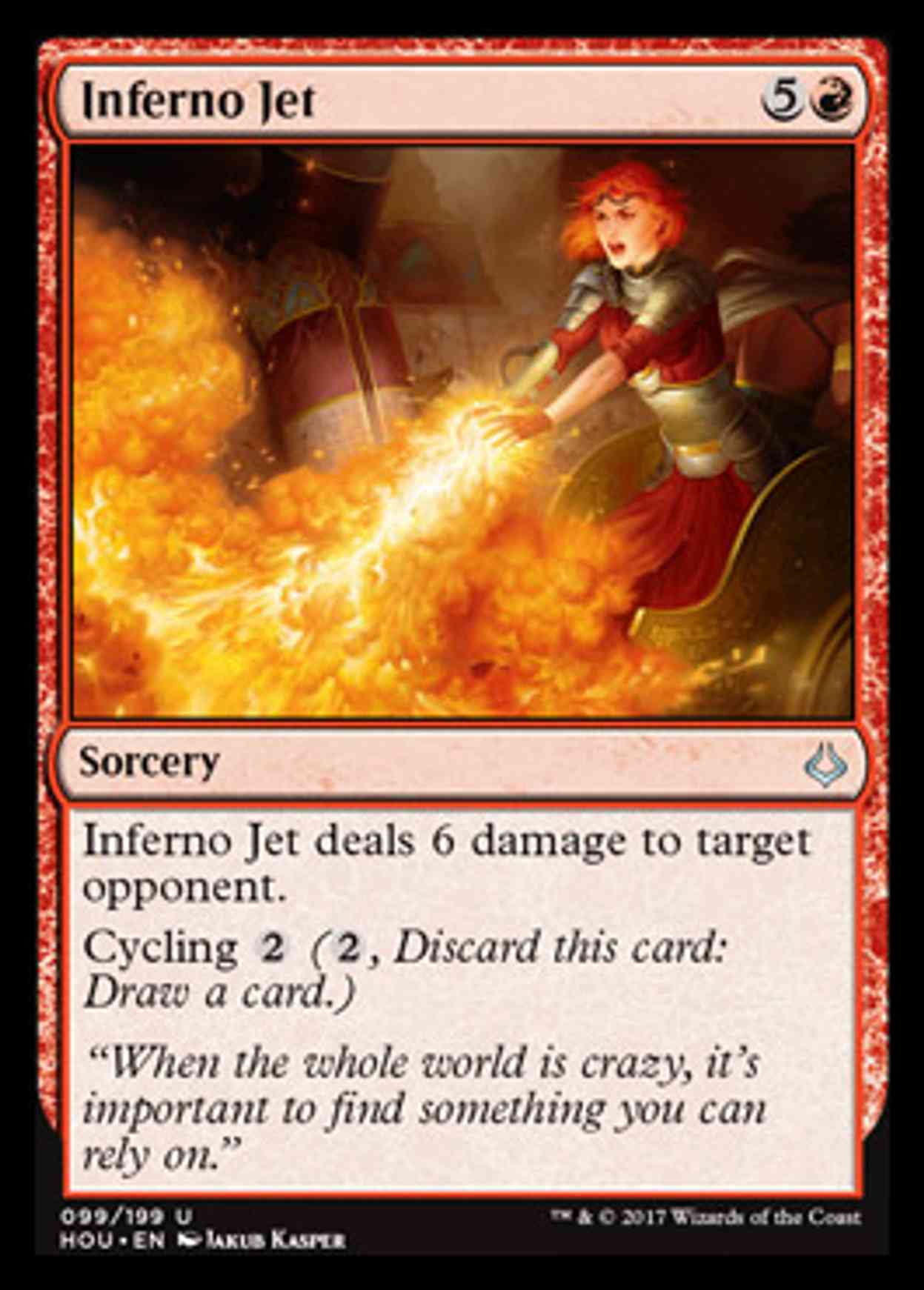 Inferno Jet magic card front