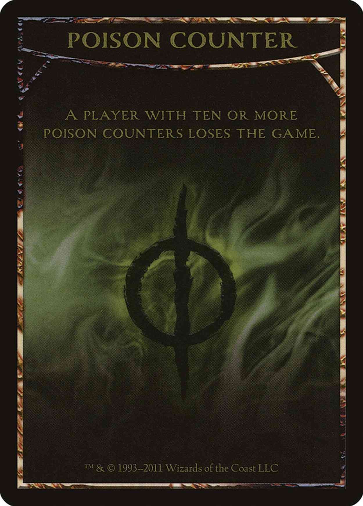 Poison Counter Token magic card front