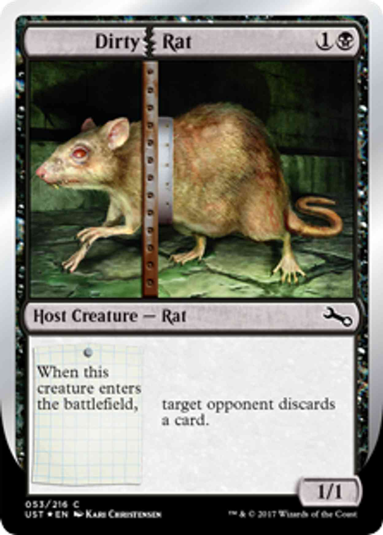 Dirty Rat magic card front