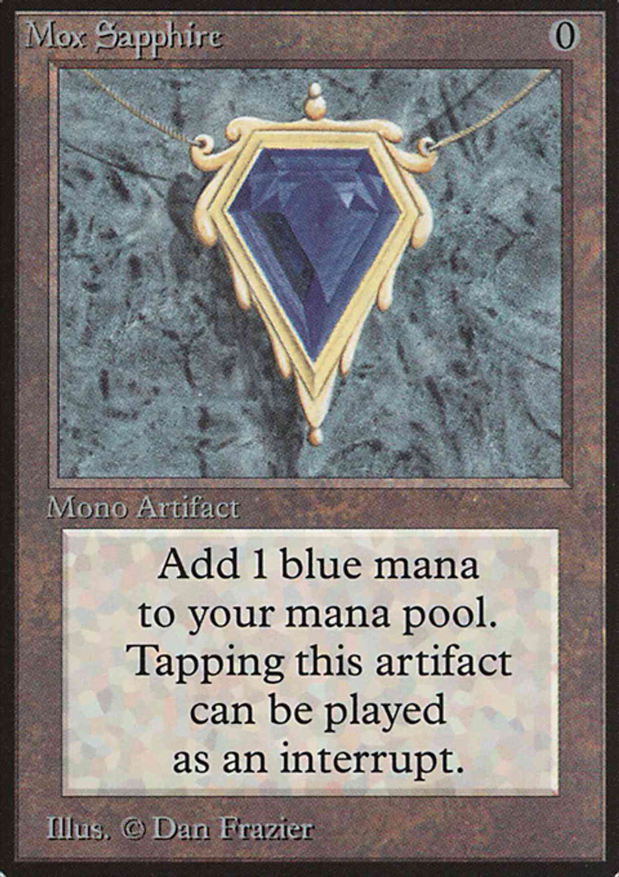 Mox Sapphire magic card front