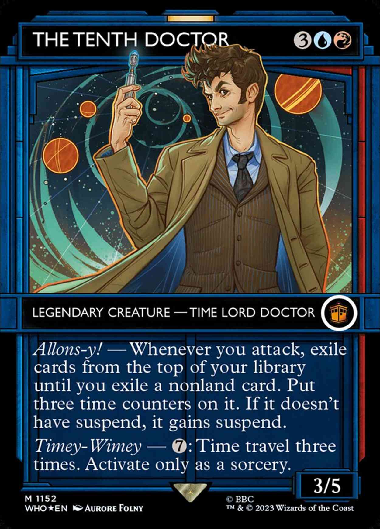 The Tenth Doctor (Showcase) (Surge Foil) magic card front