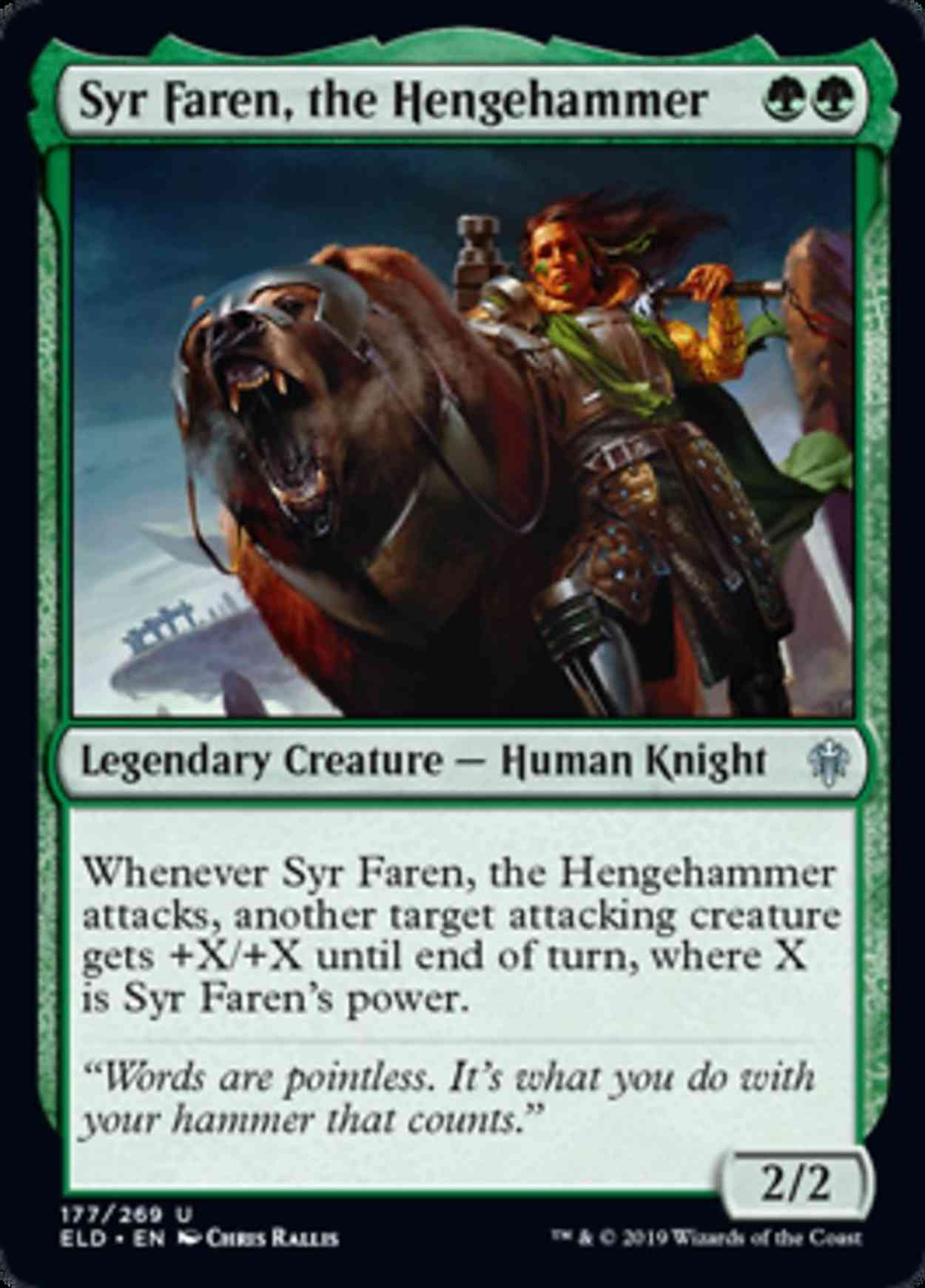 Syr Faren, the Hengehammer magic card front