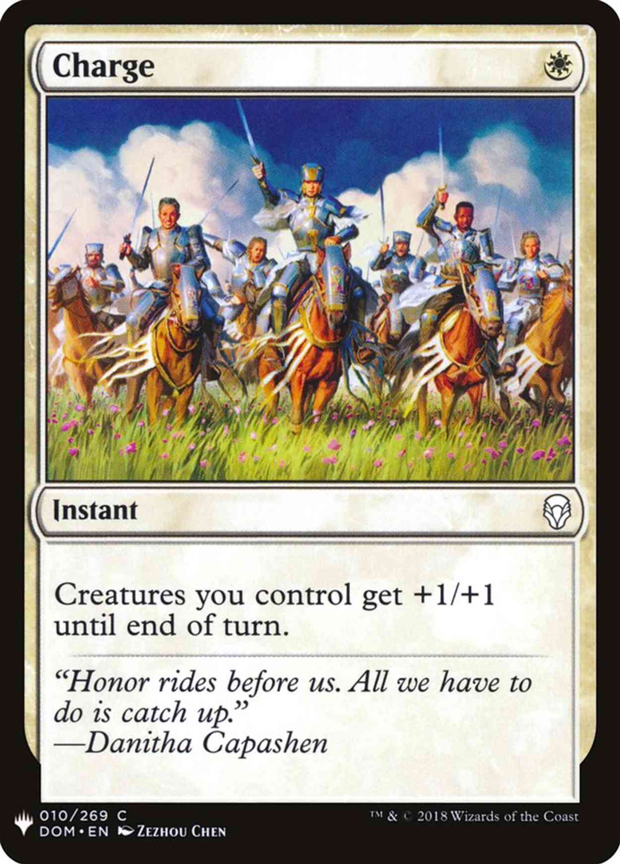 Charge magic card front