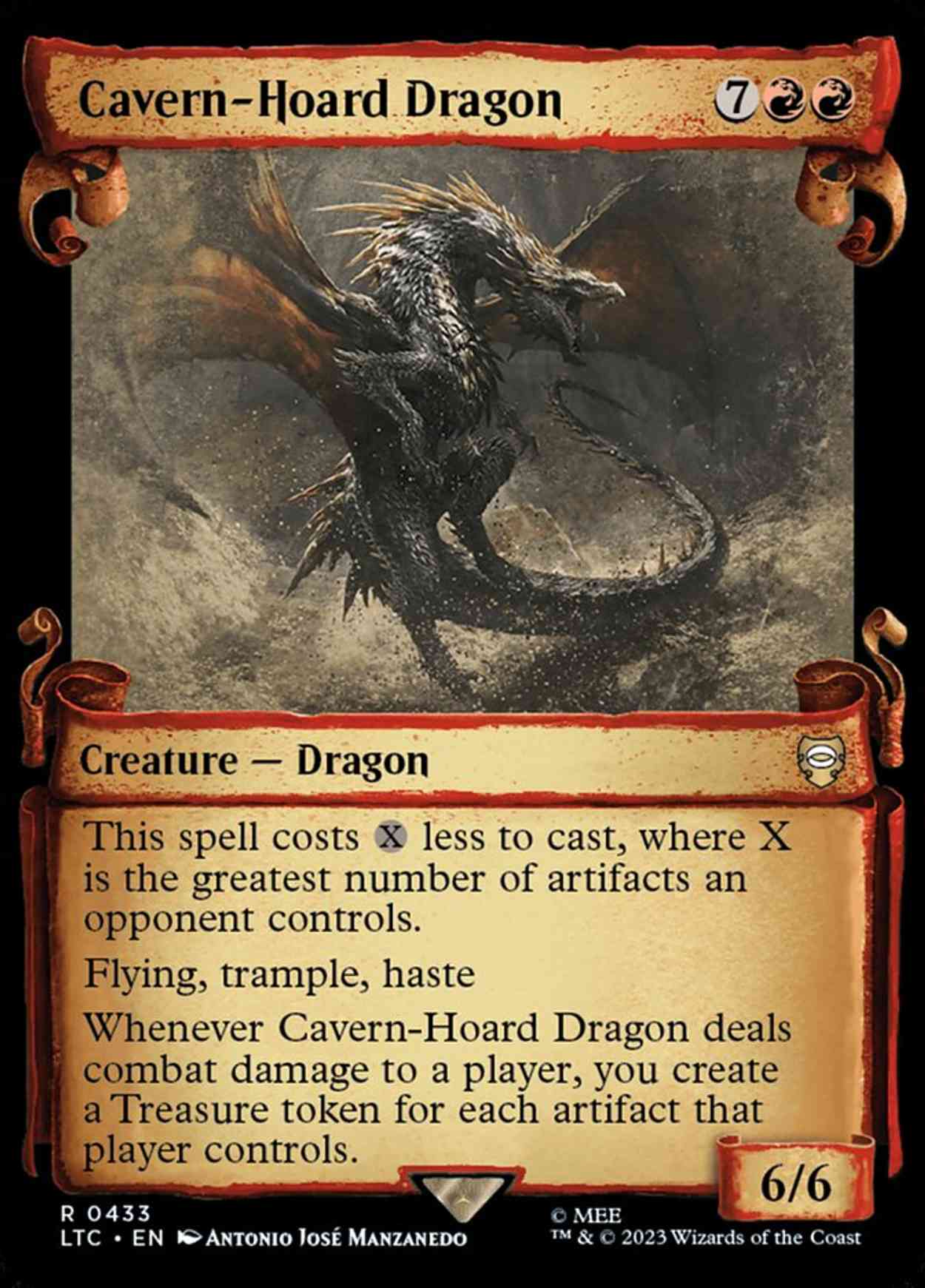 Cavern-Hoard Dragon (Showcase Scrolls) magic card front