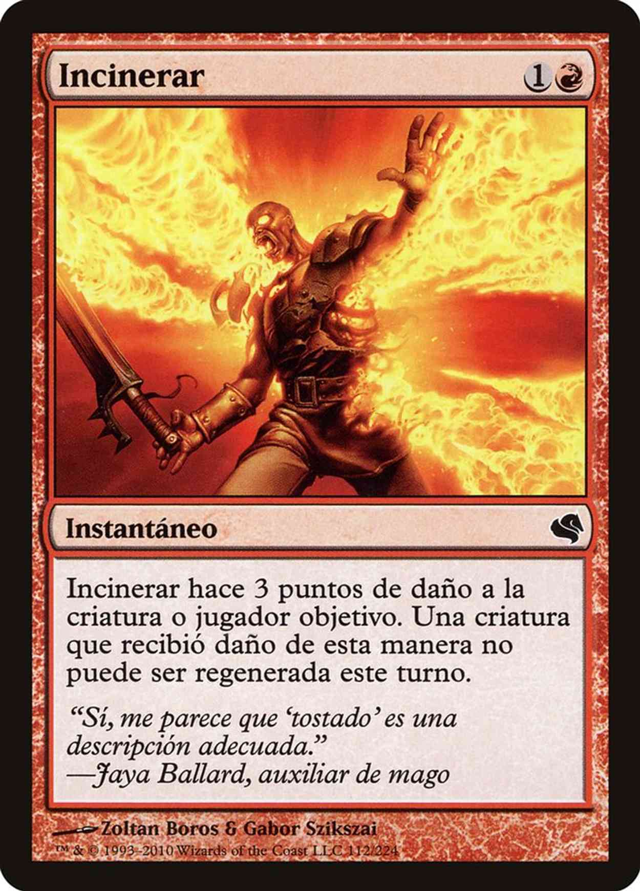 Incinerate (Retro Frame) magic card front