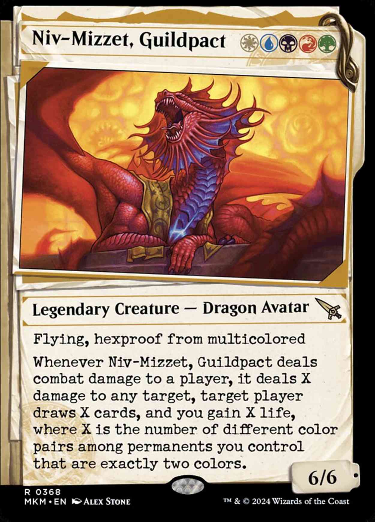 Niv-Mizzet, Guildpact (Showcase) magic card front