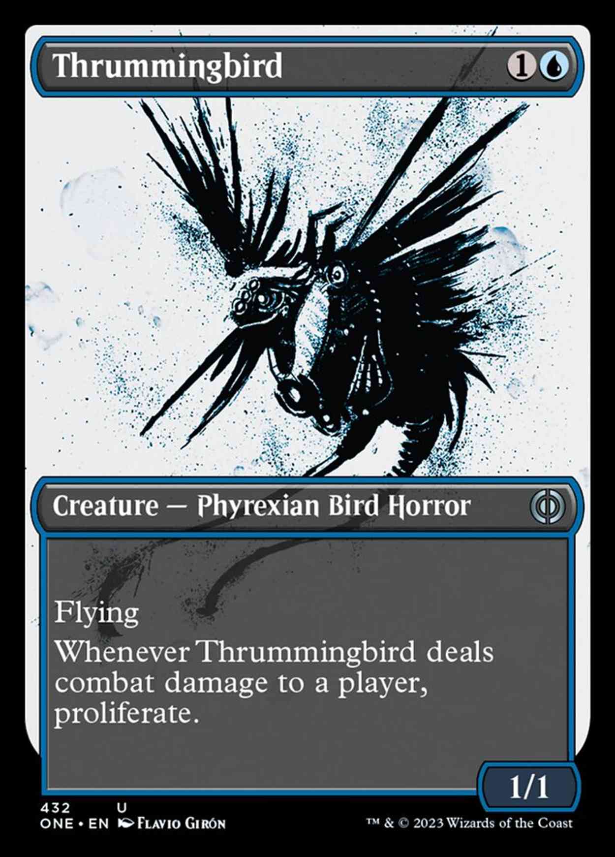 Thrummingbird (Showcase) (Step-and-Compleat Foil) magic card front