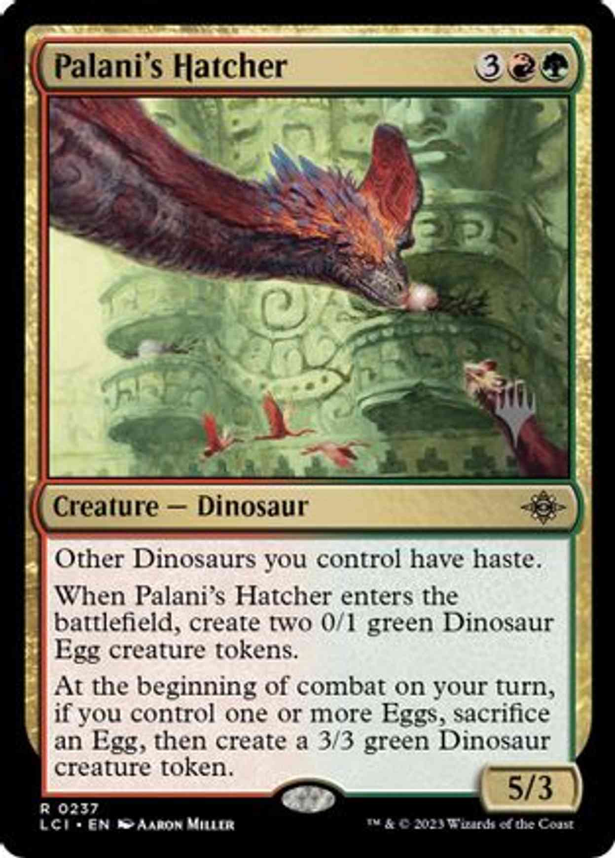 Palani's Hatcher magic card front