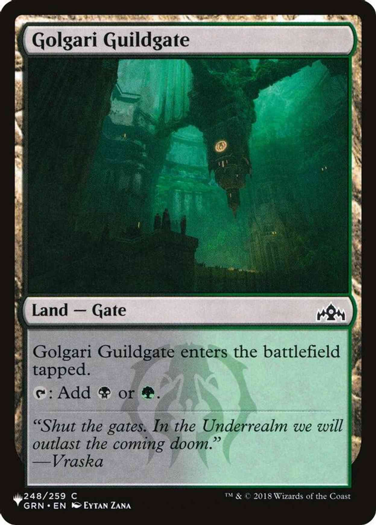 Golgari Guildgate magic card front