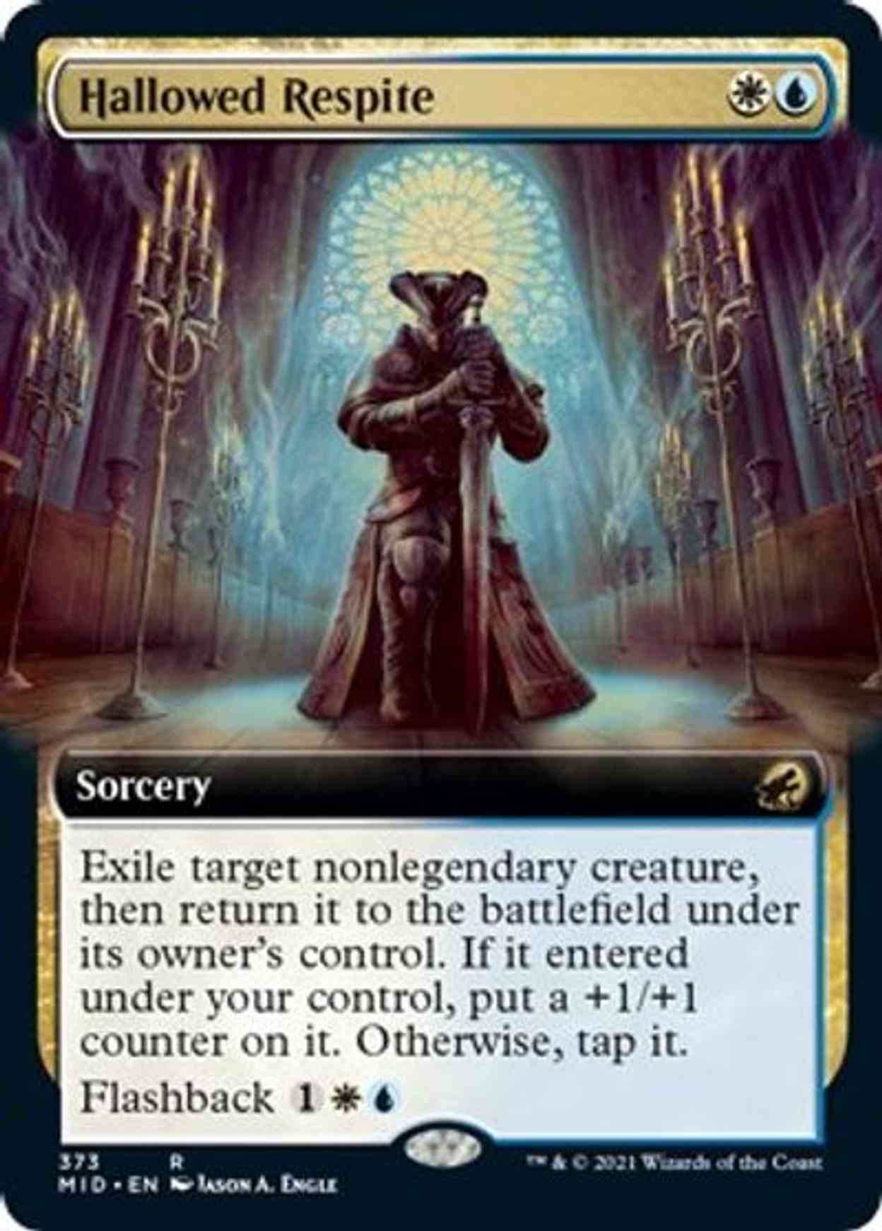 Hallowed Respite (Extended Art) magic card front