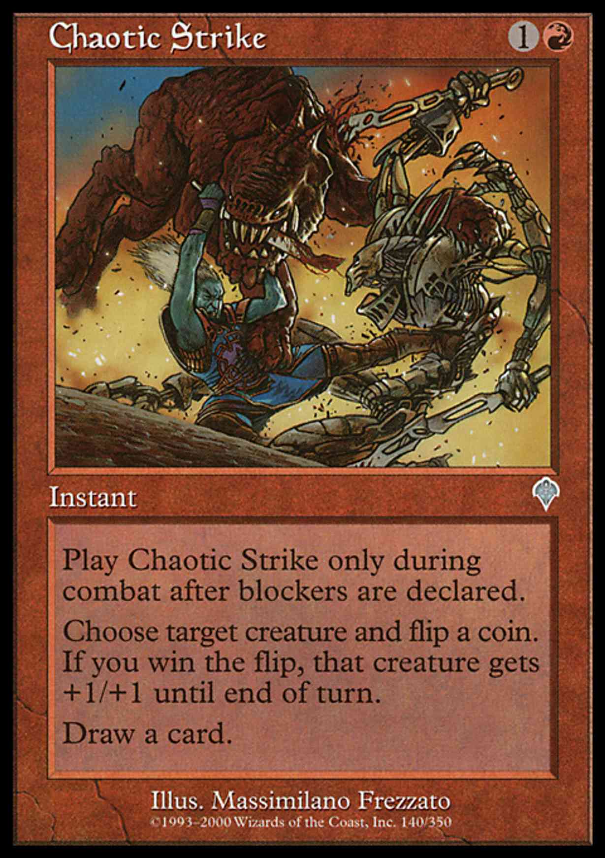Chaotic Strike magic card front