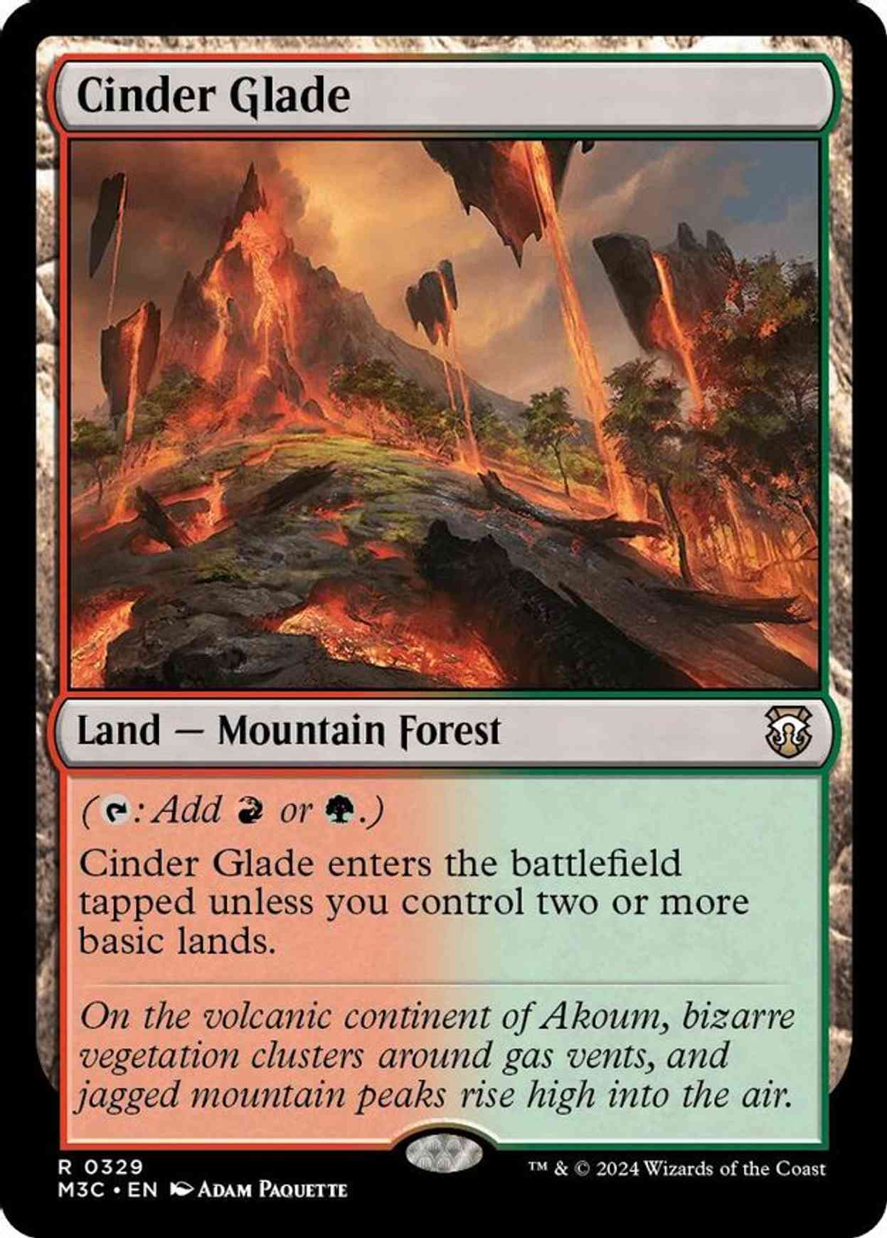 Cinder Glade (Ripple Foil) magic card front