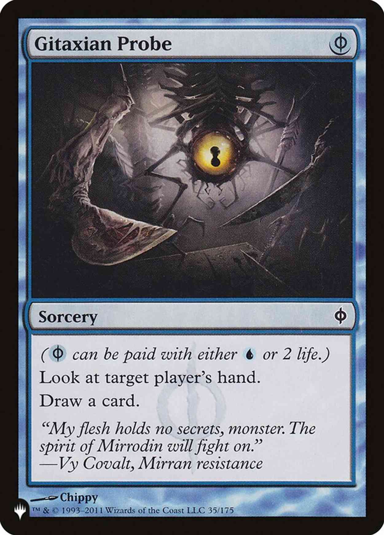 Gitaxian Probe magic card front