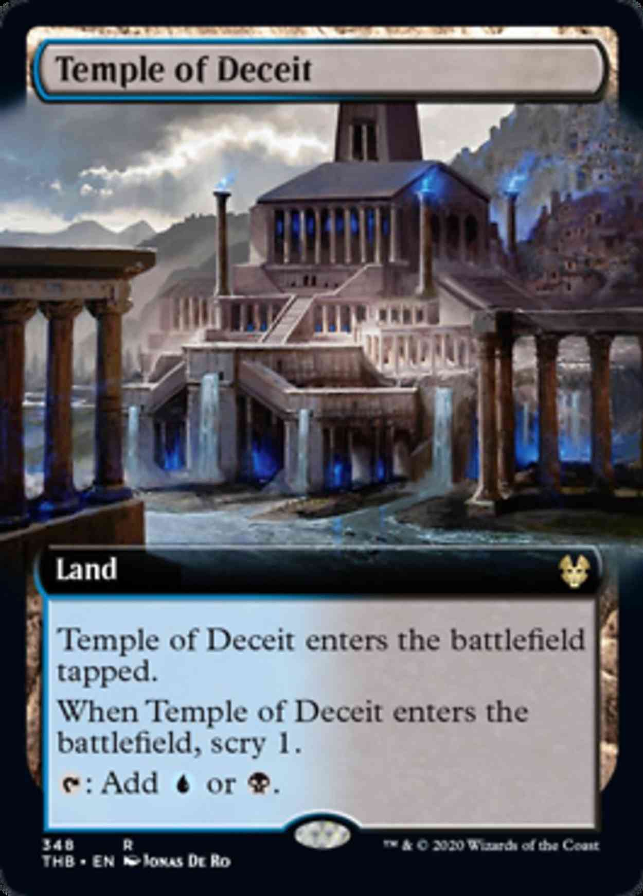 Temple of Deceit (Extended Art) magic card front