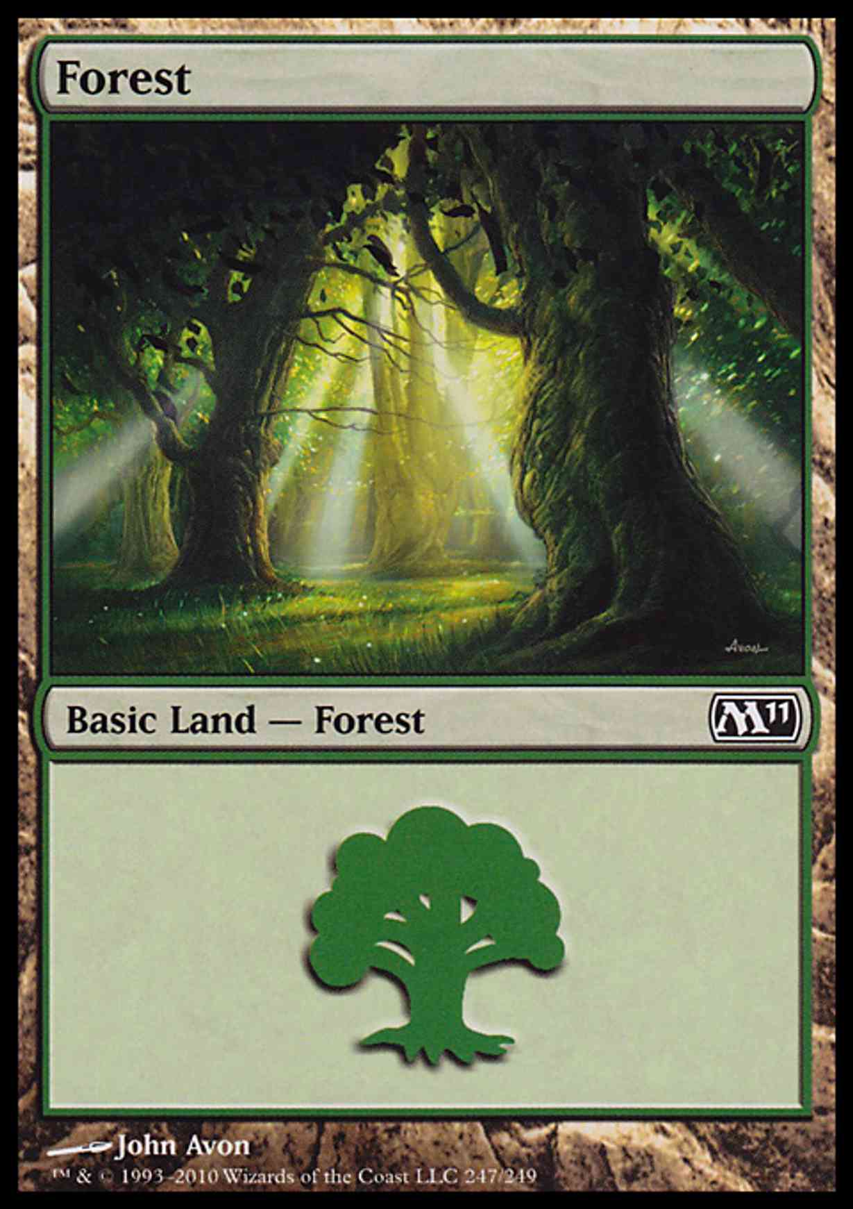 Forest (247) magic card front