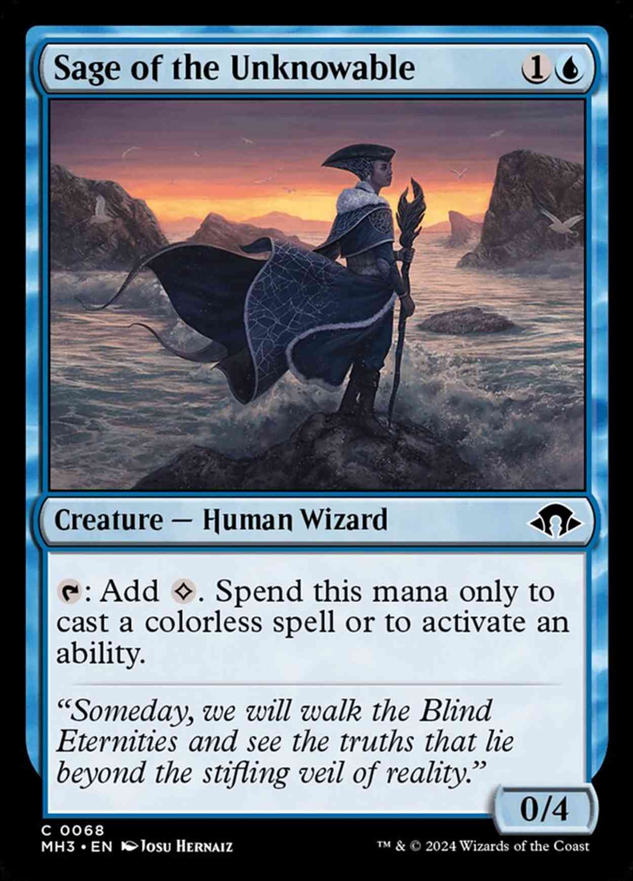 Sage of the Unknowable magic card front