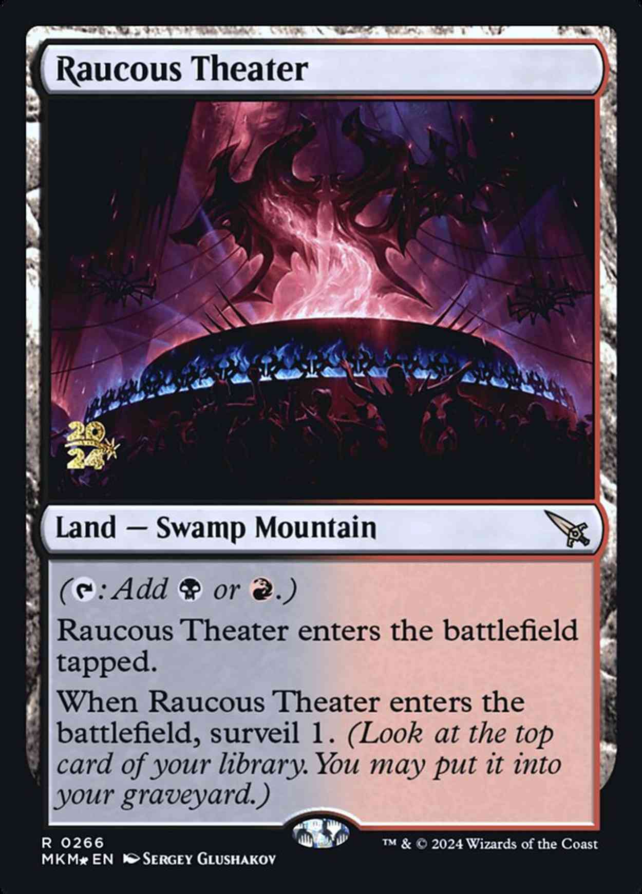 Raucous Theater magic card front